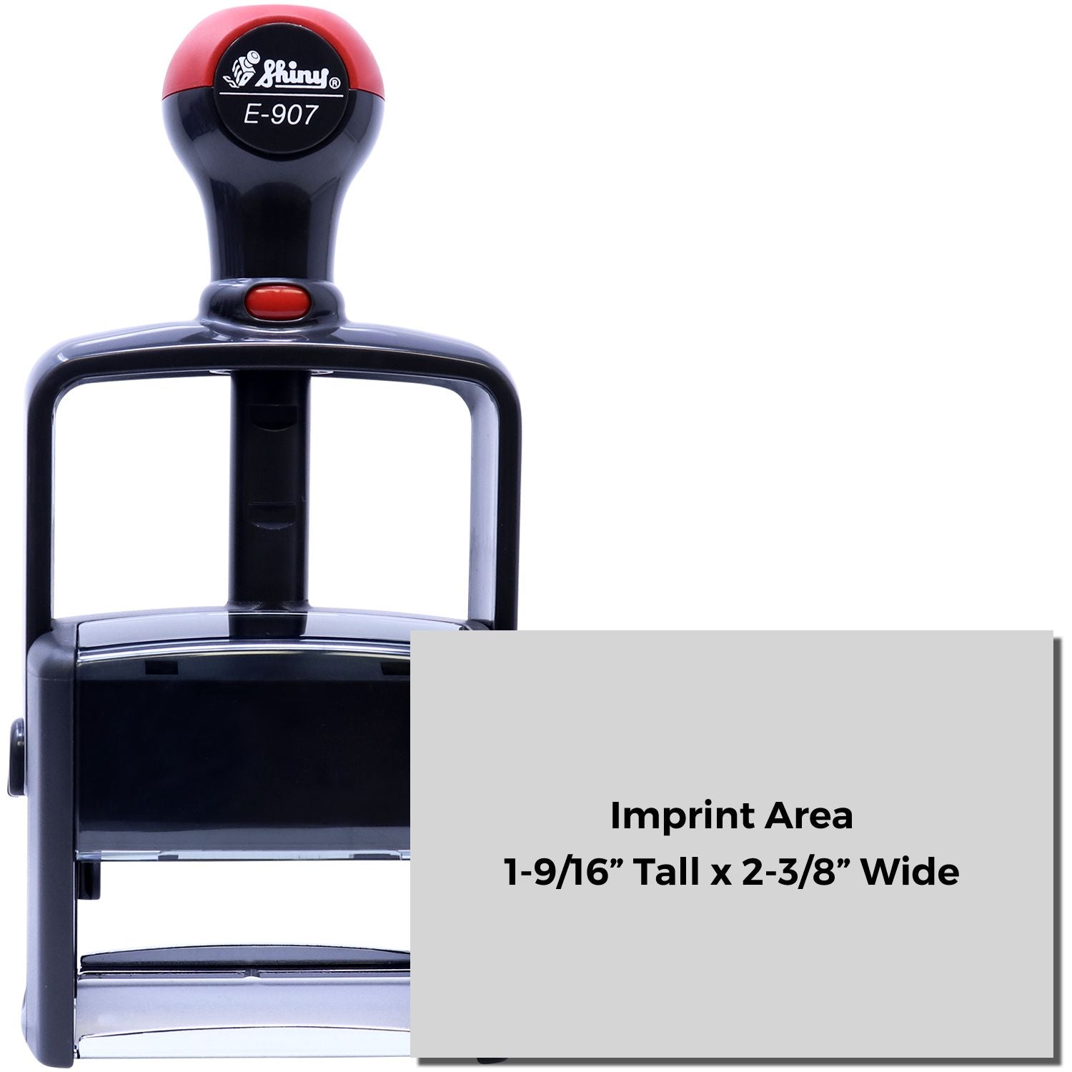 Shiny E-907 Heavy Duty Self Inking Stamp 1-9/16 x 2-3/8 Main Image