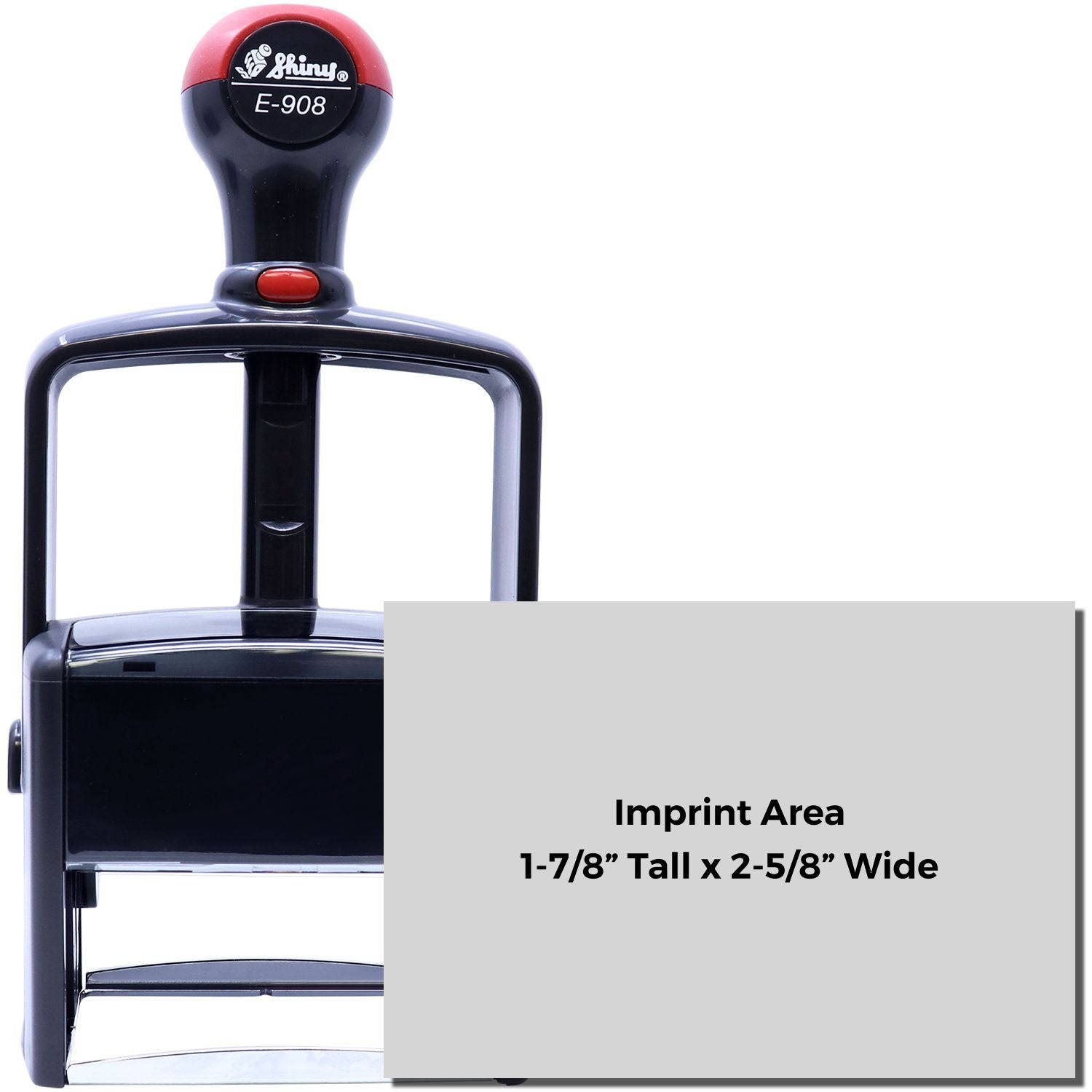 Shiny E-908 Heavy Duty Self Inking Stamp 1-7/8 x 2-5/8 Main Image