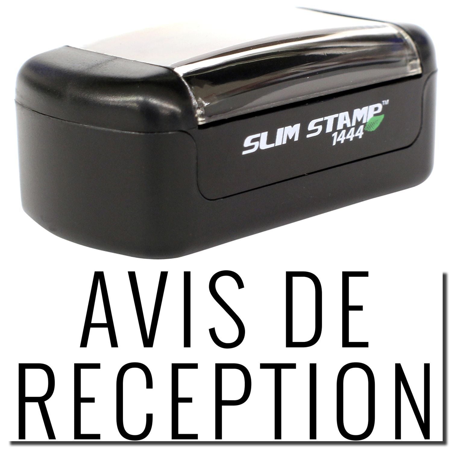 Sello automtico Slim Stamp 1444 negro para avis de recepcin