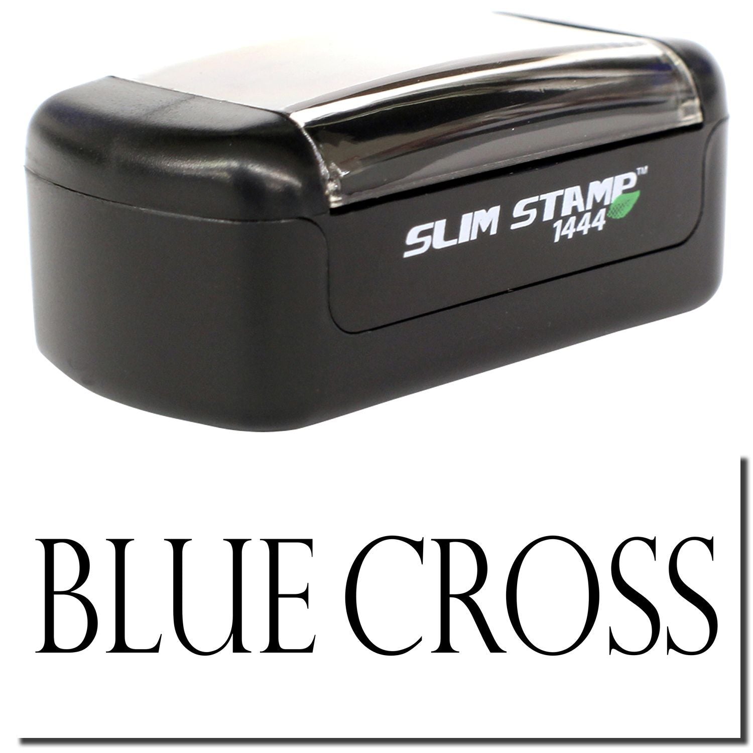 Blue Cross Slim Stamp 1444 black self-inking stamp product image