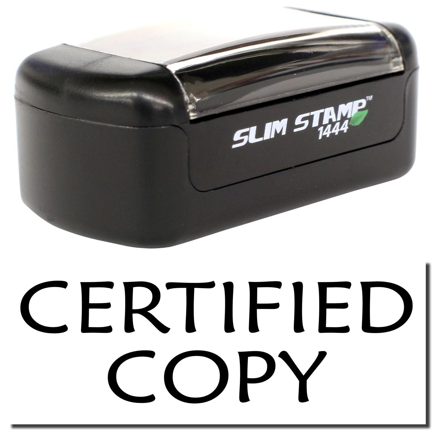 Slim Stamp 1444 certified copy self-inking rubber stamp for official document marking