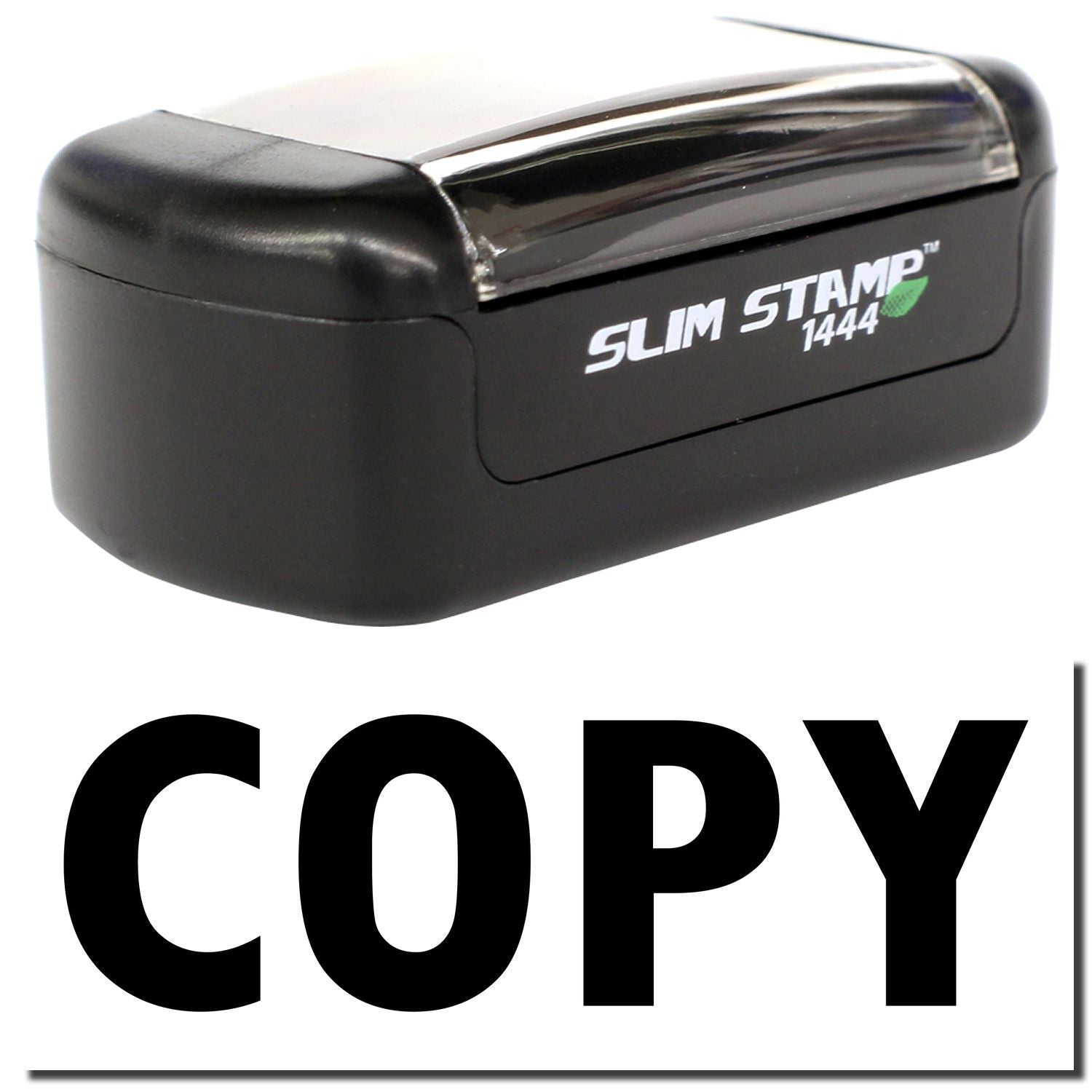 Black Slim Stamp 1444 self-inking copy stamp with COPY text for office document marking