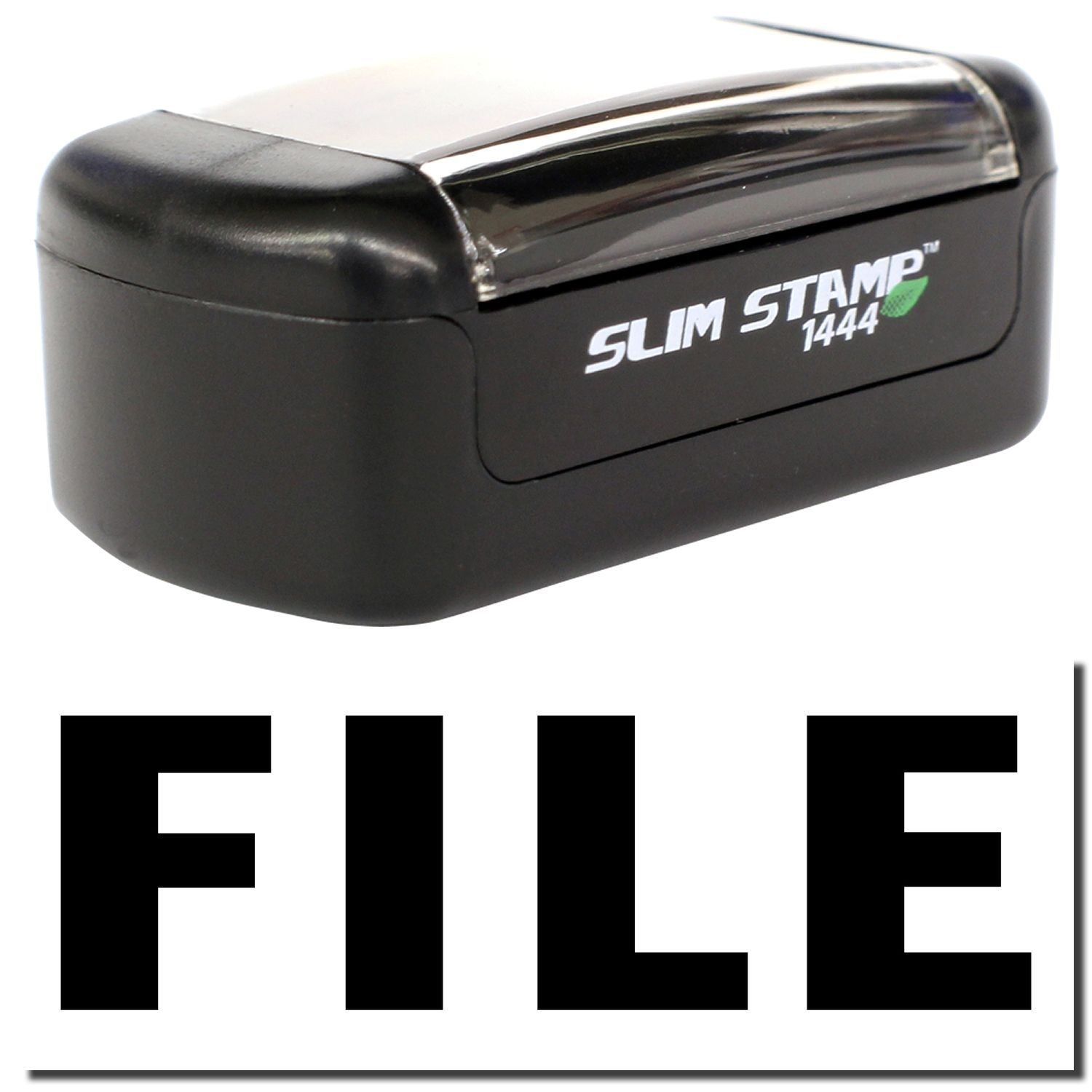 Black Slim Stamp 1444 file stamp on white background with FILE text.
