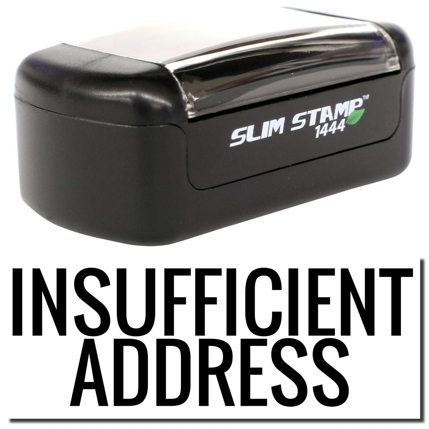 Slim Stamp 1444 insufficient address self-inking return mail stamp for office use