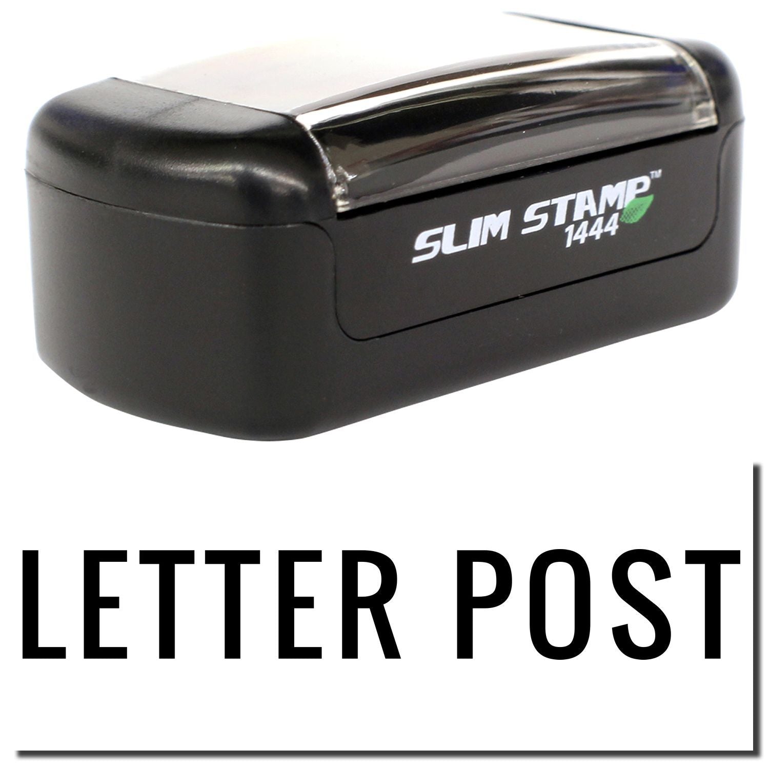 Black Slim Stamp 1444 letter post postage stamp device for mailing and business use
