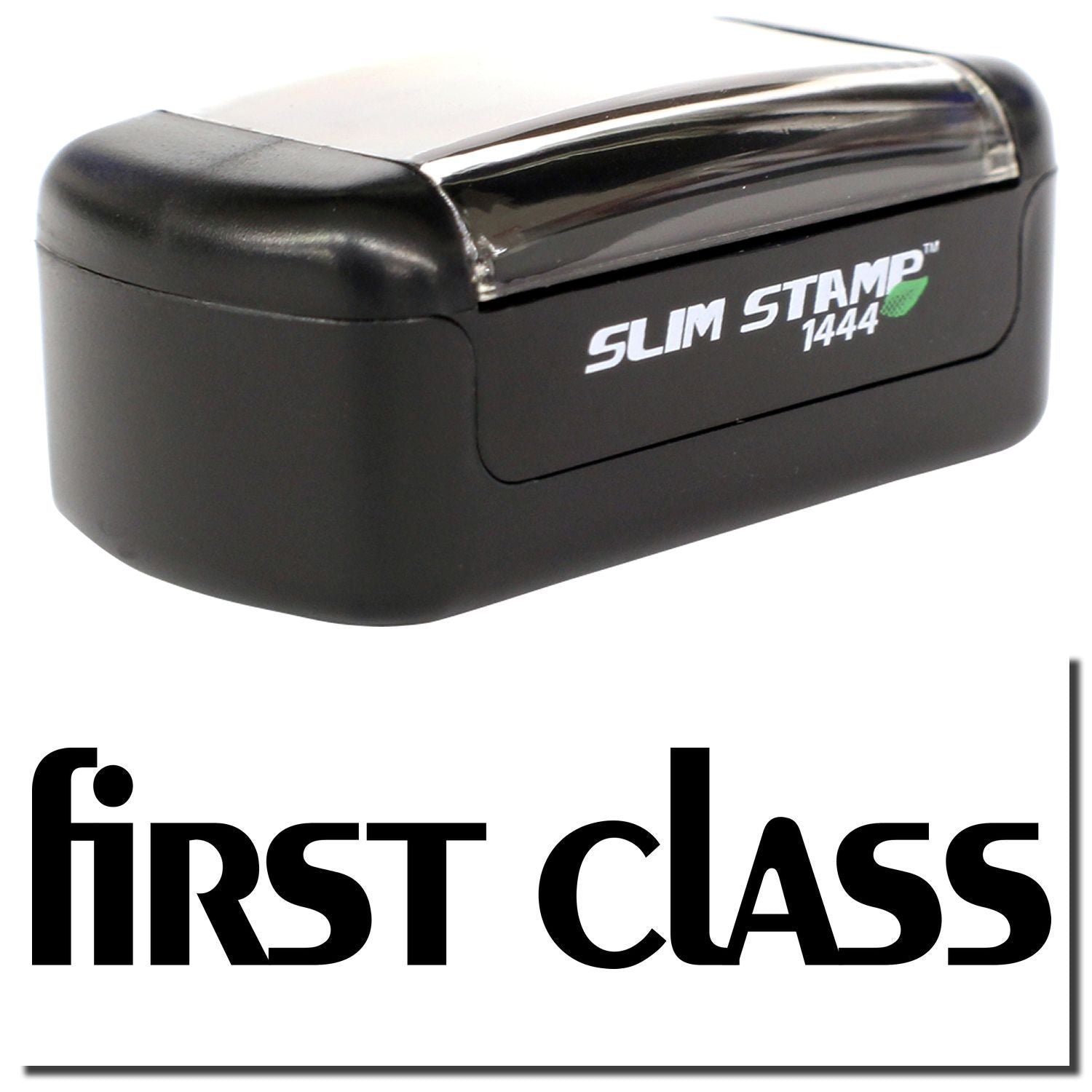 Slim Stamp 1444 first class self-inking postage stamp on a white background.