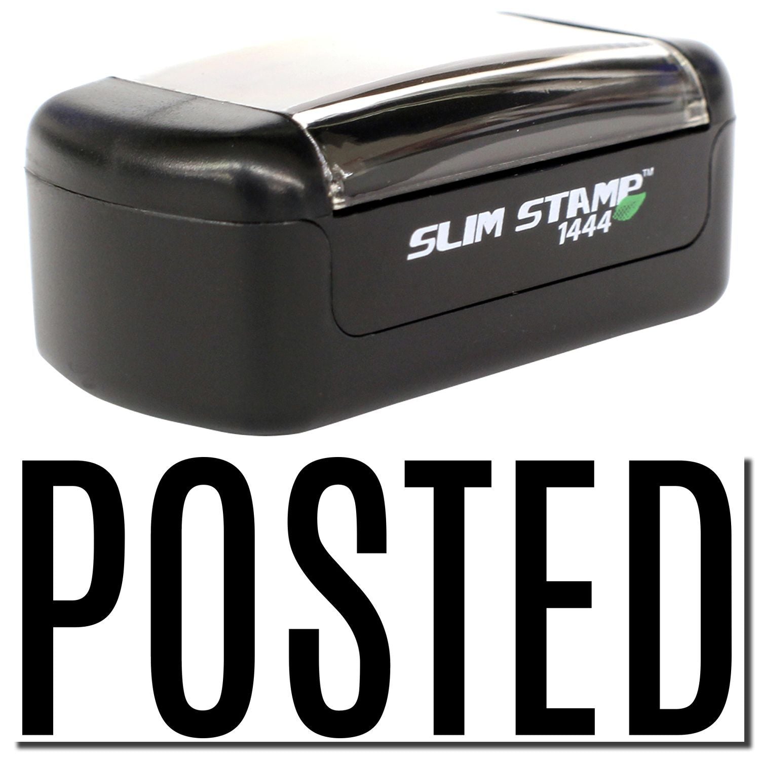 Slim Stamp 1444 postage stamp machine with POSTED imprint on white background