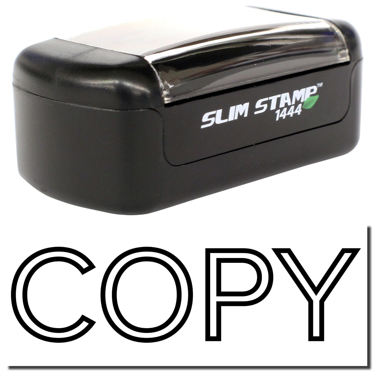 Black Slim Stamp 1444 copy stamp with COPY text for office document marking.
