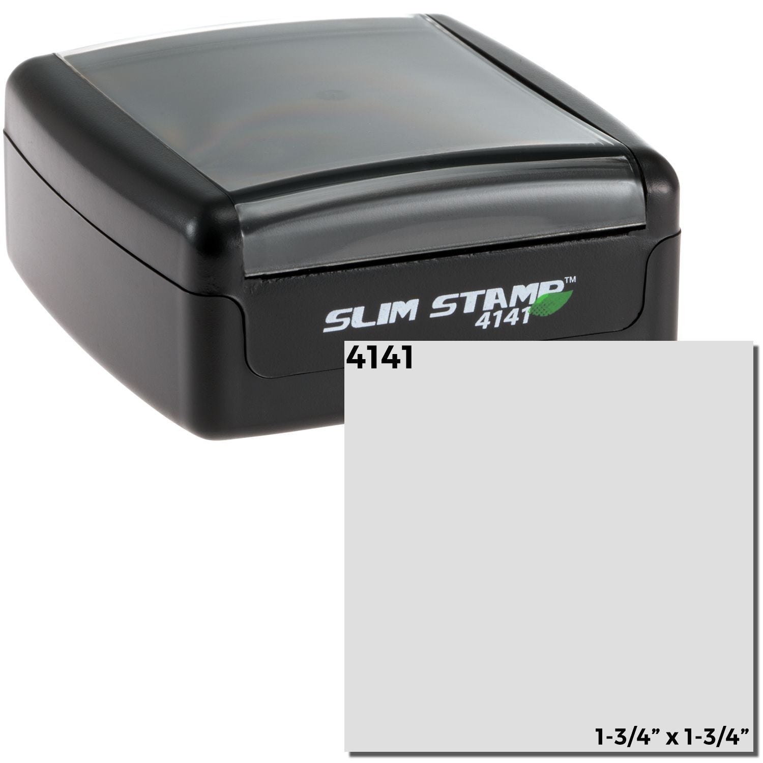 Slim Stamp 4141 ink stamp with 3/4 x 1-3/4 inch impression for quick product labeling and shipping markings