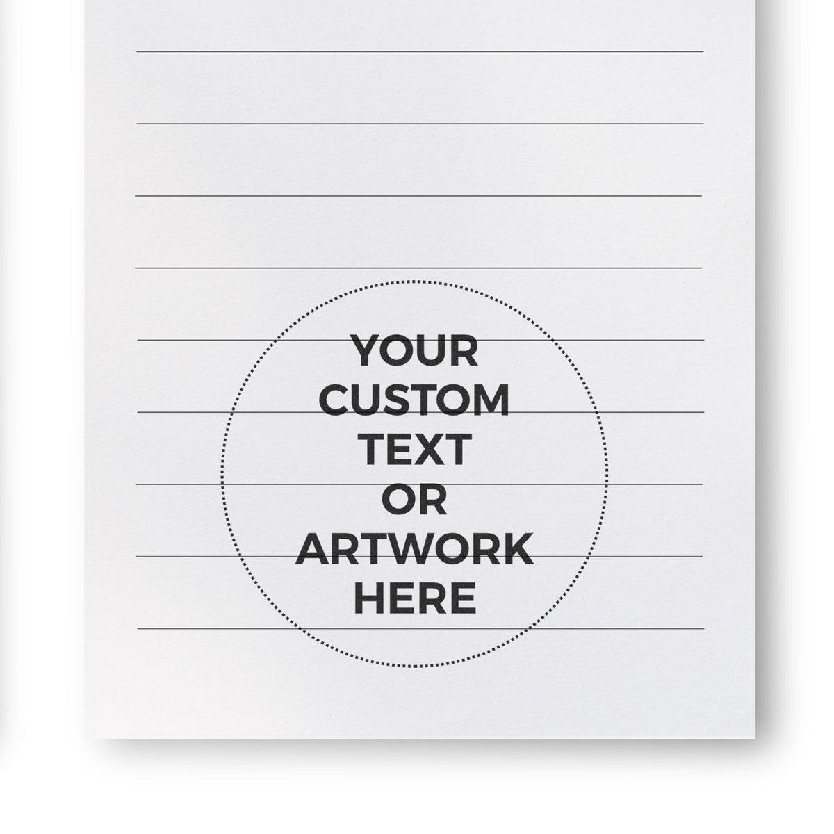 Minimalist poster template featuring a circular area to insert custom text or artwork for branding, printables, and mockups.