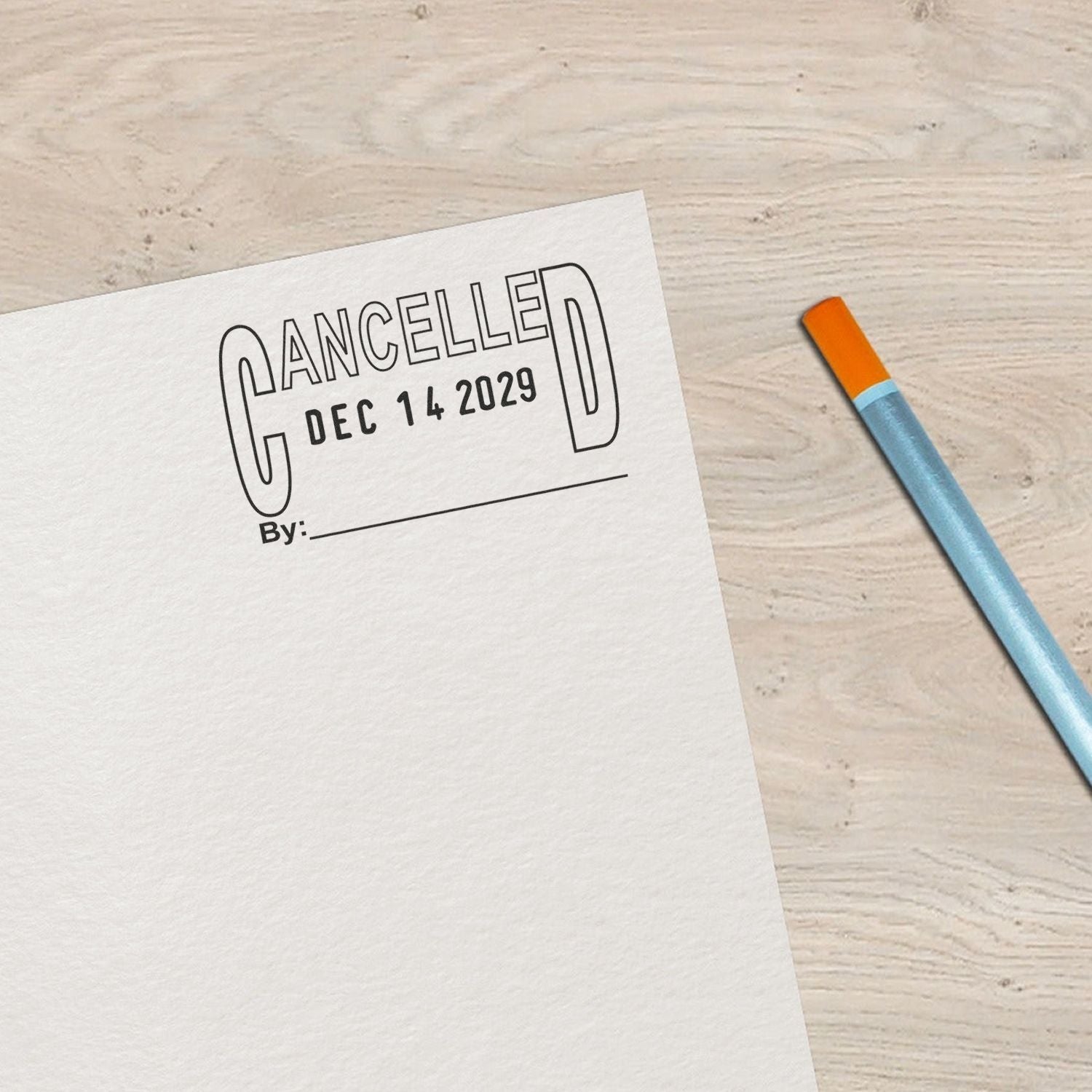 Stock Cancelled Date Stamp SD300 C In Use 1