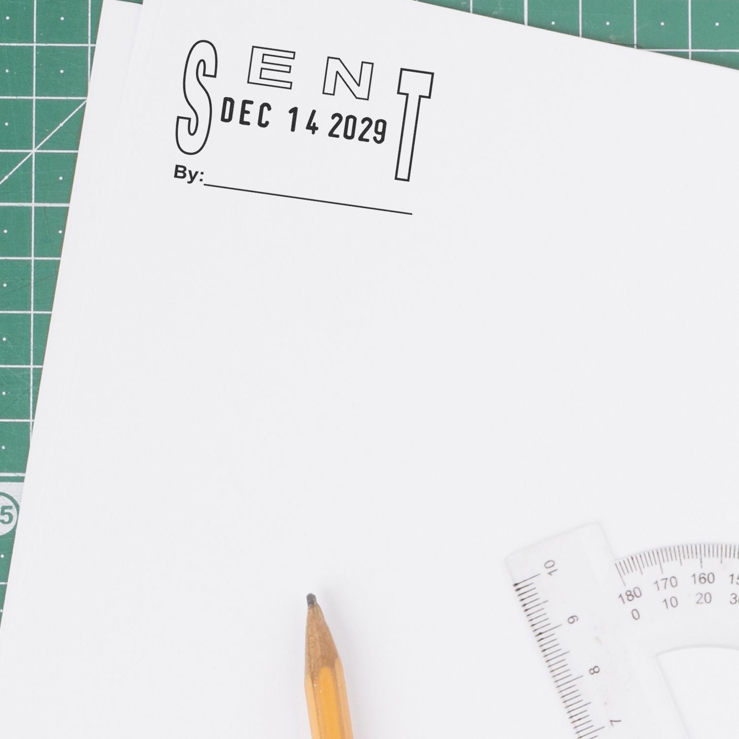 Stock Sent Date Stamp SD300 S In Use 1