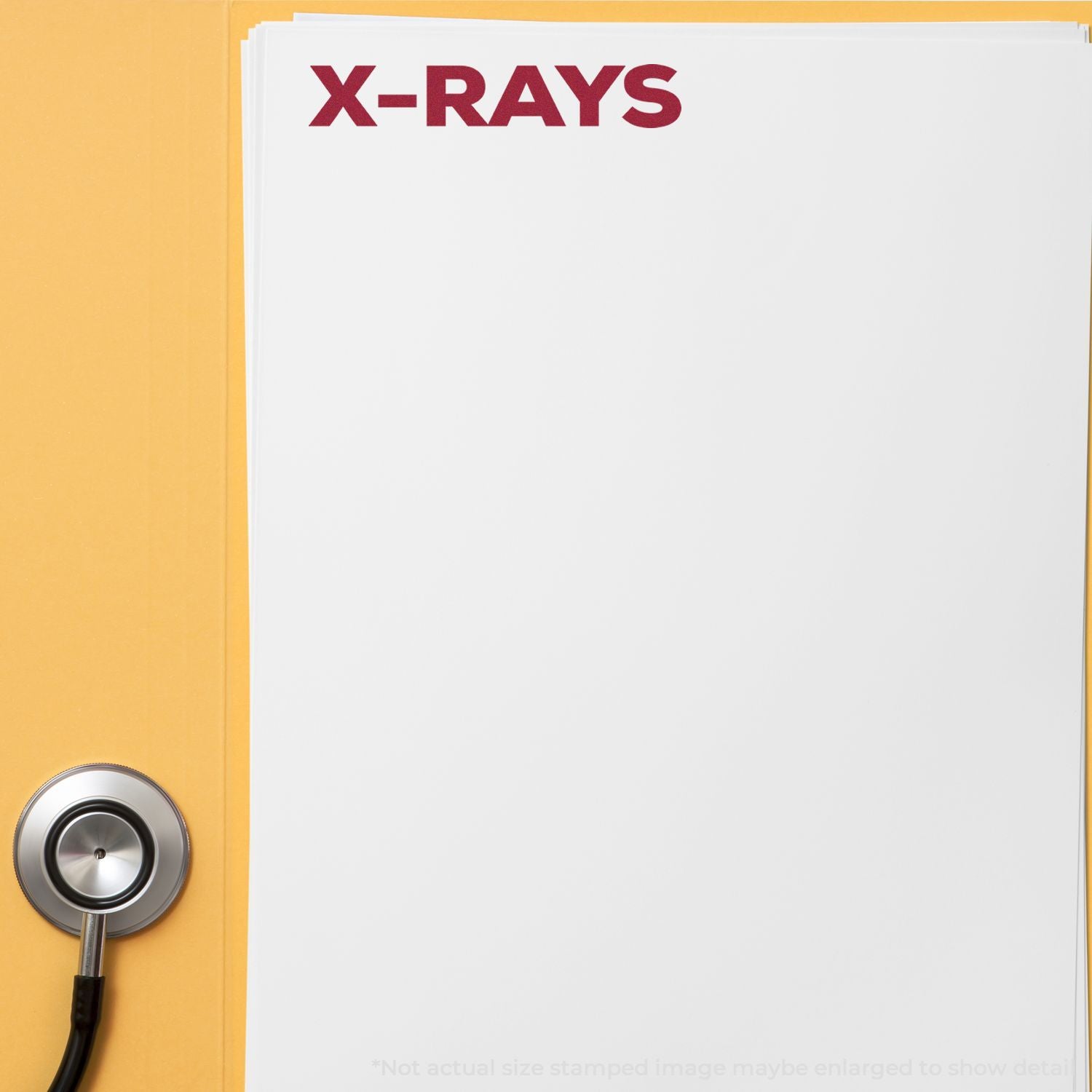 Medical X-rays diagnostic imaging film with stethoscope, highlighting healthcare radiology services and exam preparation