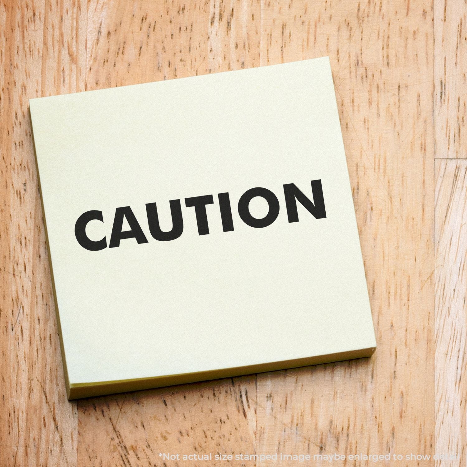 Caution warning sign with CAUTION on a wooden surface, highlighting safety alerts and hazard notices.
