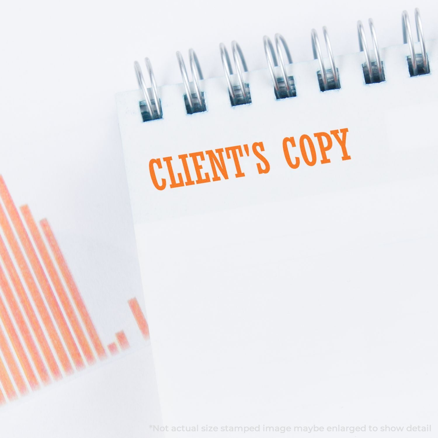 Clients copy stamped paperwork with staples, highlighting legal document distribution for customers.