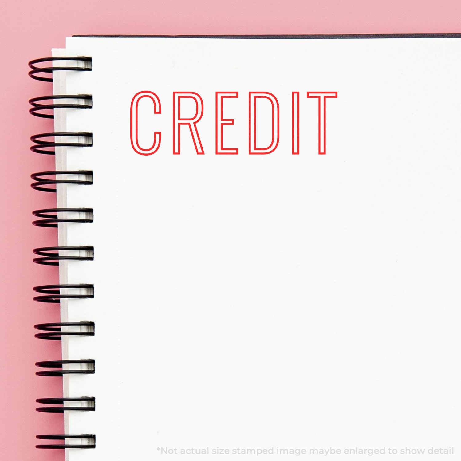 CREDIT IT red title on a spiral notebook, promoting credit score, budgeting, and personal finance planning for financial goals today.