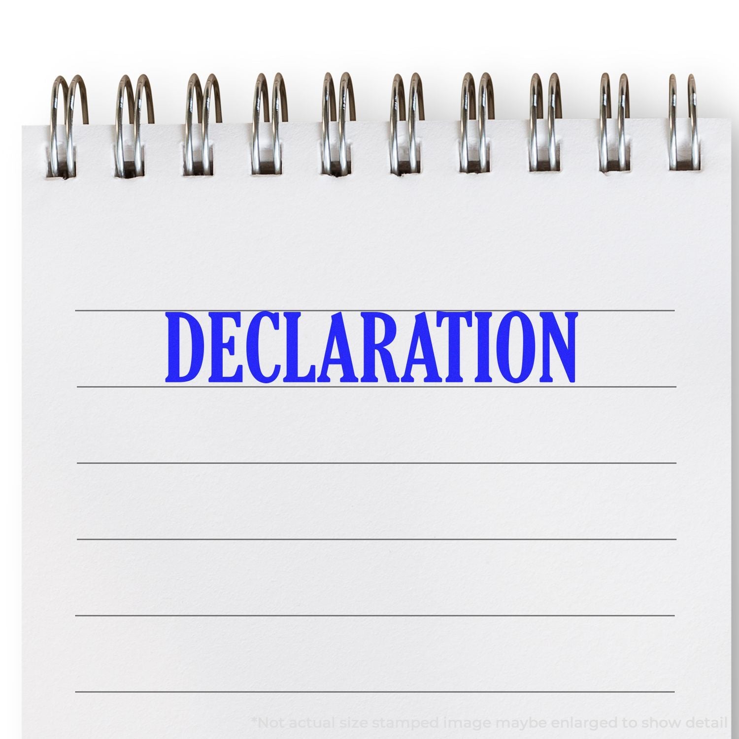 Large Pre Inked Declaration Stamp