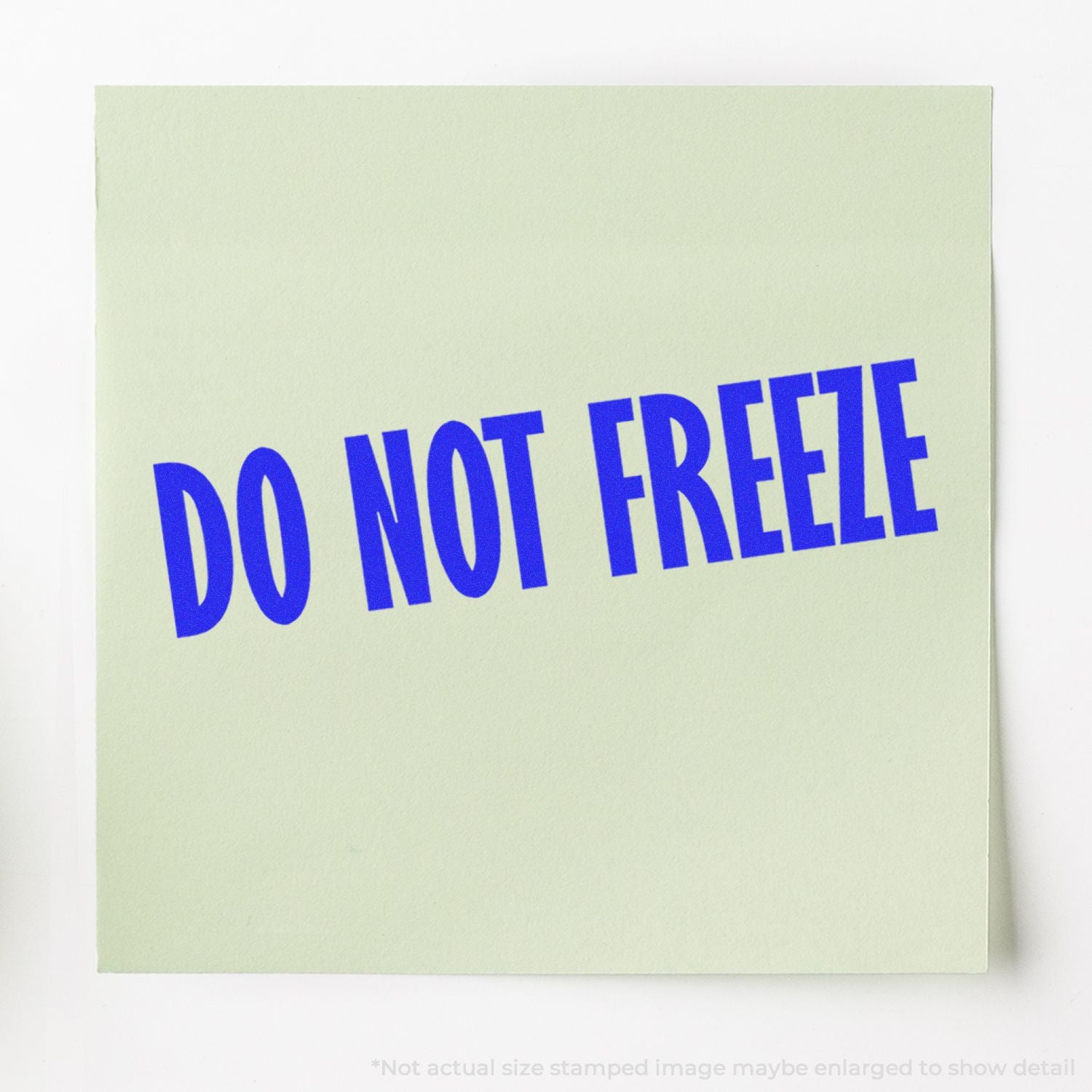 DO NOT FREEZE label on green shipping packaging, warning against freezing to protect contents.