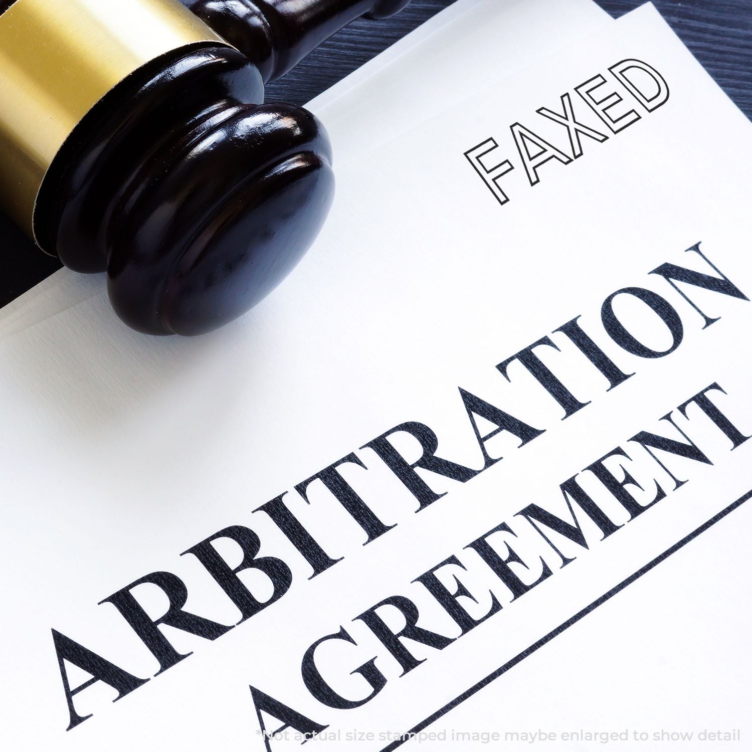 Rubber stamp over paper reading FAKED, alongside BAKED and CURED, highlighting labeling claims and document verification.
