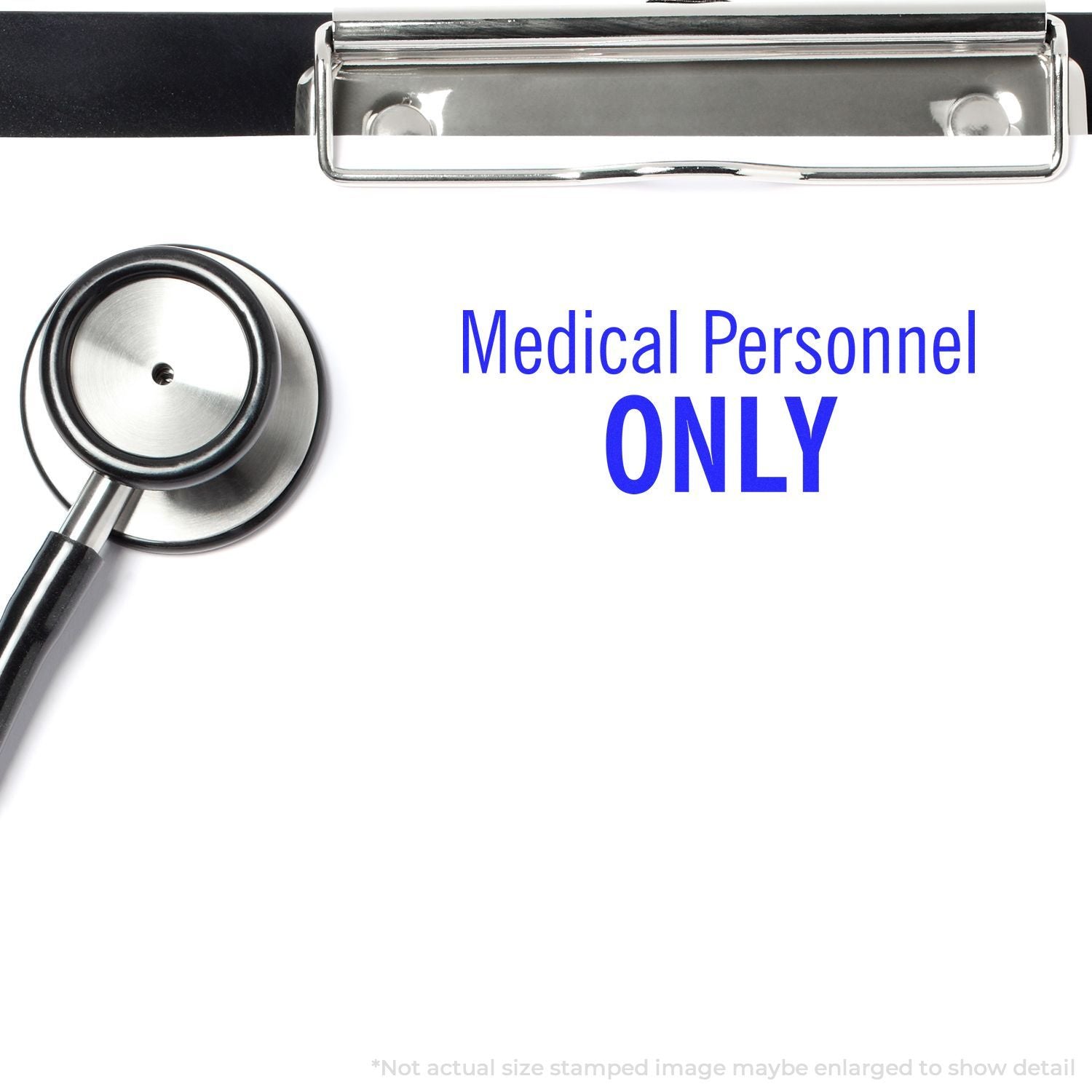 Stethoscope with Medical Personnel Only sign, indicating restricted healthcare access for qualified staff and emergency entry
