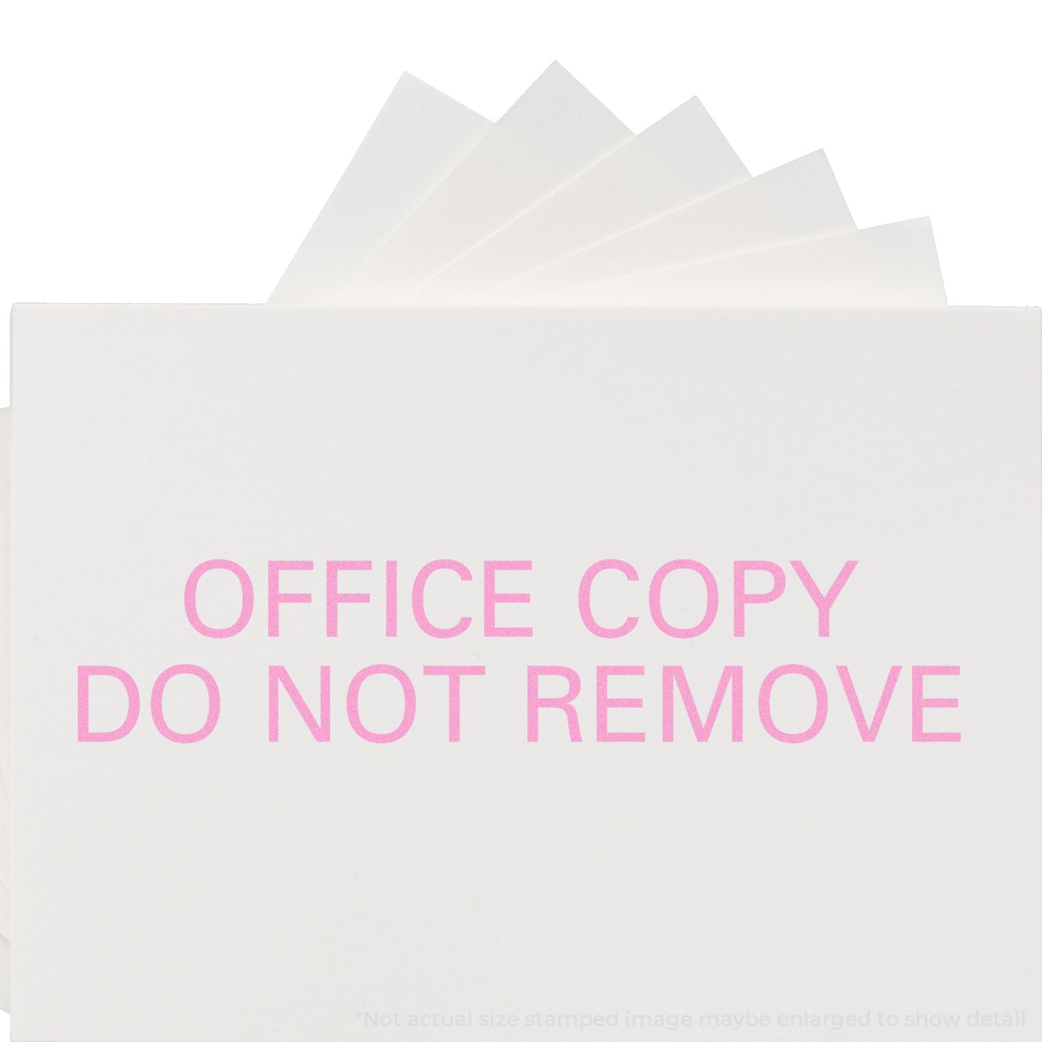 White office file folder with tabs and pink OFFICE COPY DO NOT REMOVE stamped text on the front.
