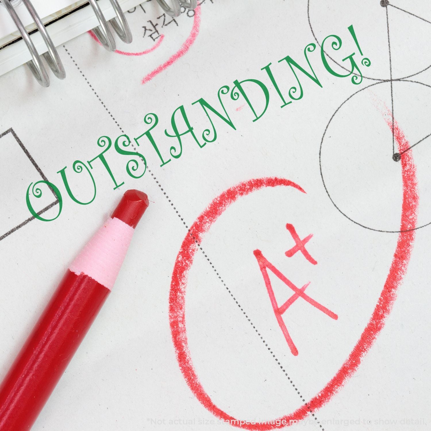 Handwriting practice page with red heart, pencil tip, and GUARDING text for kids penmanship and love-themed worksheet learning
