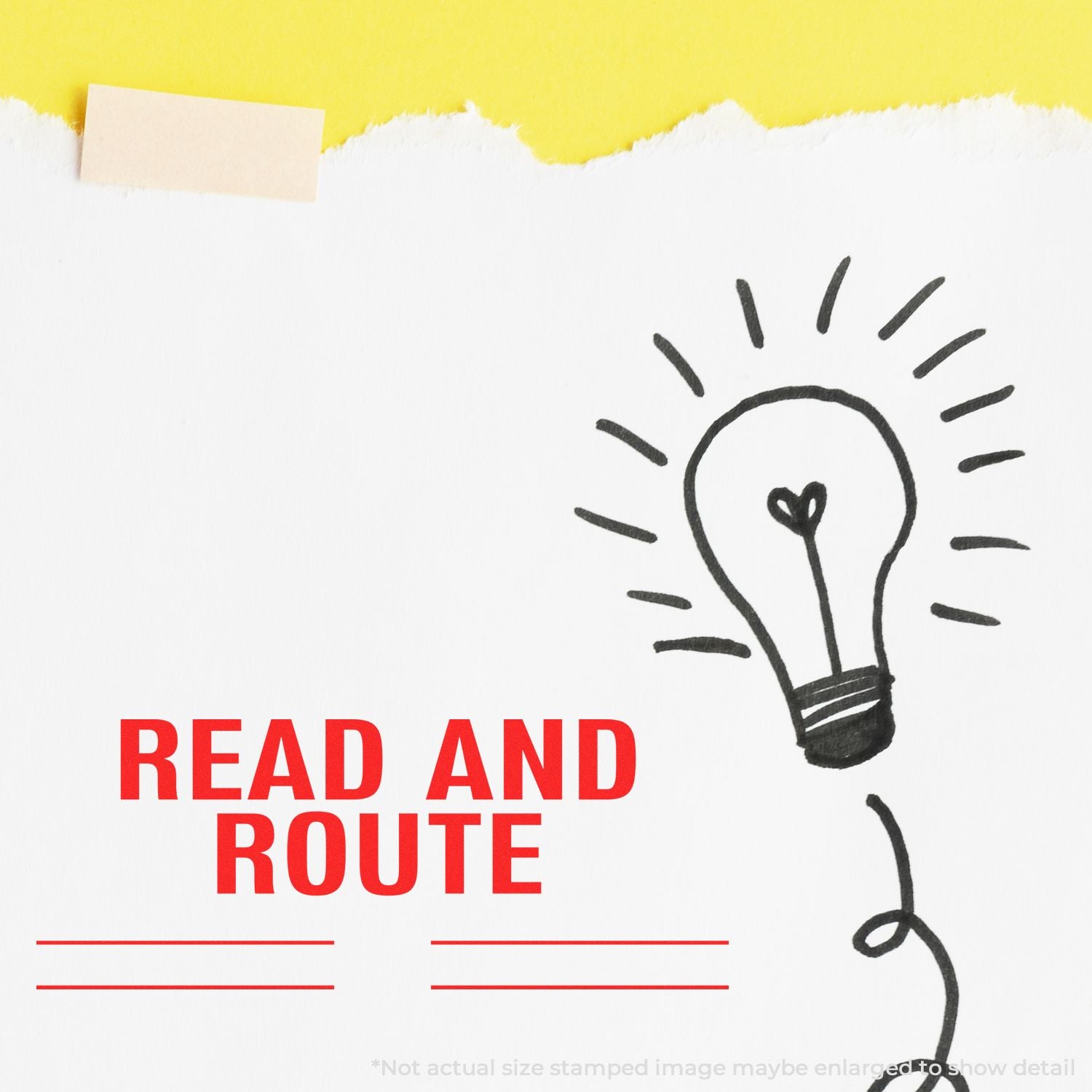 READ AND ROUTE learning poster with hand-drawn lightbulb, promoting reading, study, and educational inspiration.