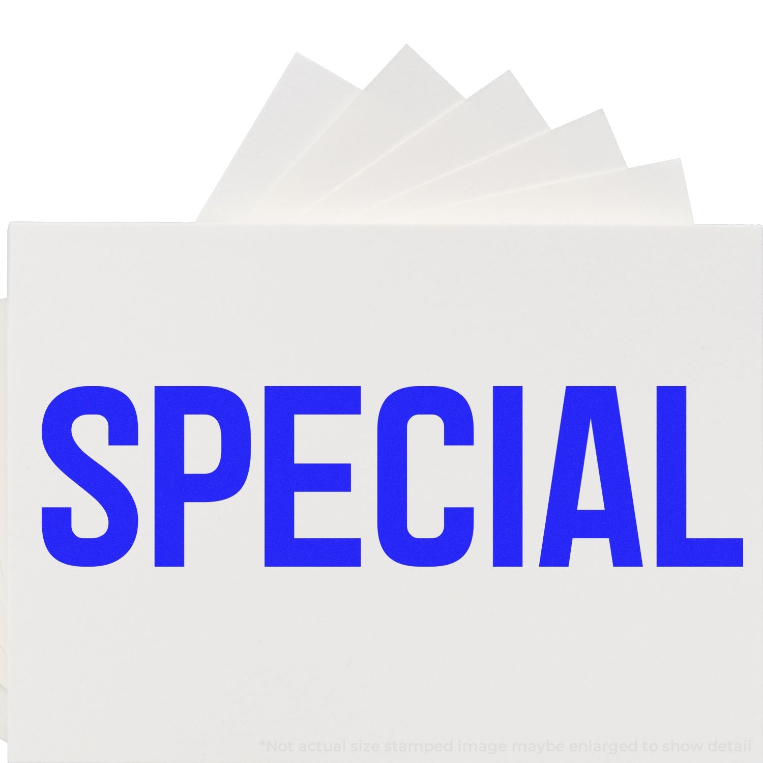 White retail packaging with blue SPECIAL text and stacked inserts, promoting special offer deals.