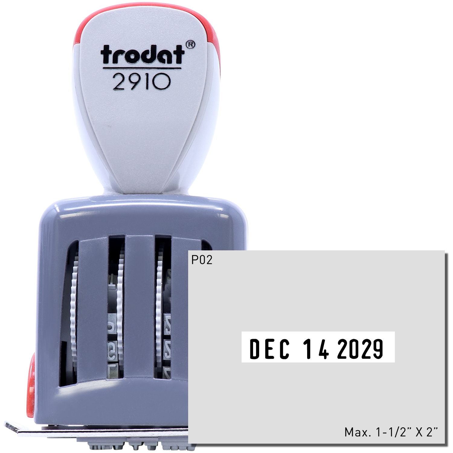 Trodat 2910-P02 Die Plate Date Stamp 1-1/2 x 2 Main Image