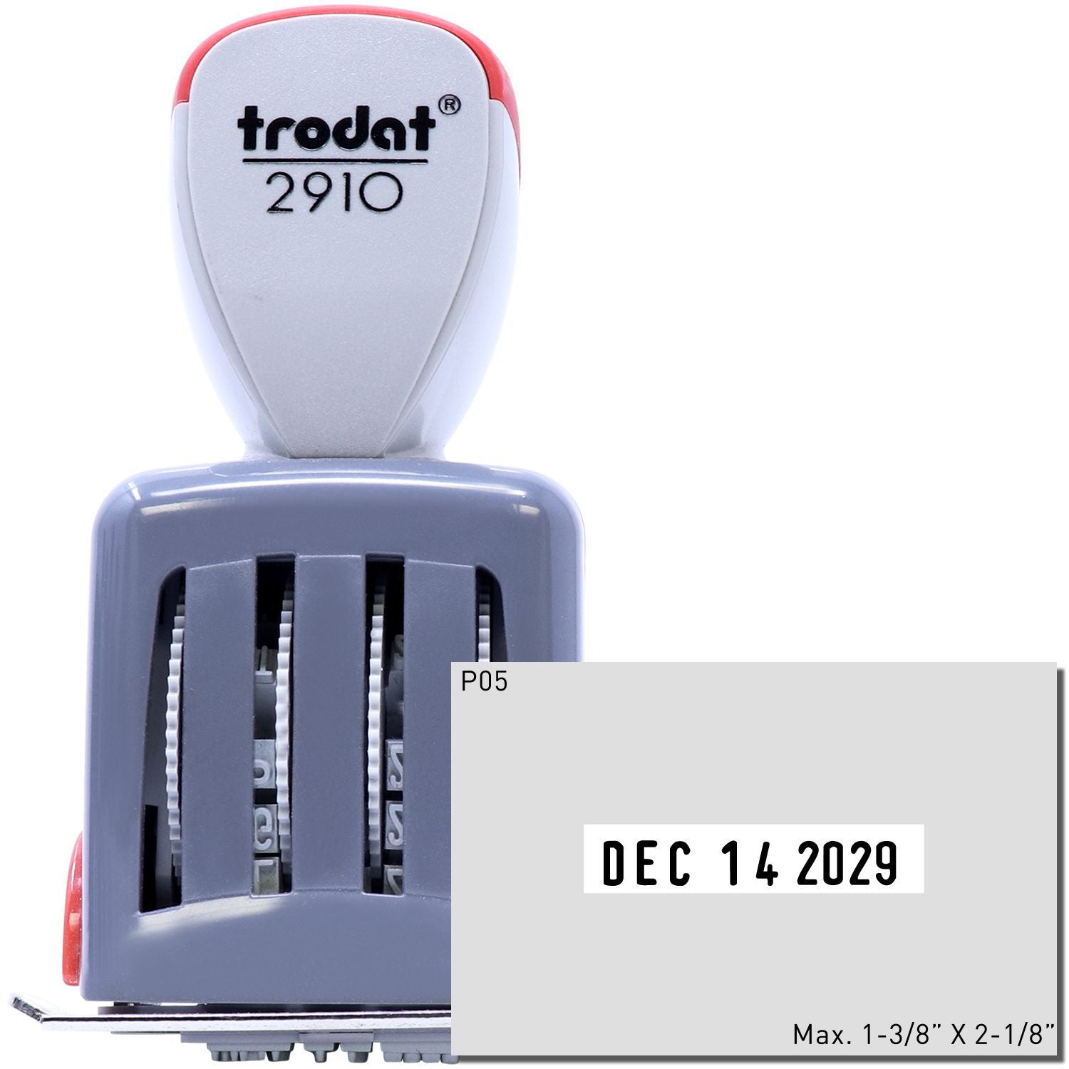 Trodat 2910-P05 Die Plate Date Stamp 1-3/8 x 2-1/8 Main Image