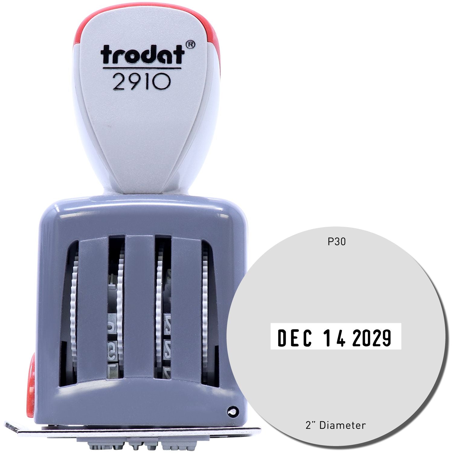 Trodat 2910-P08 Die Plate Date Stamp 1-3/4 x 2-1/2 Main Image