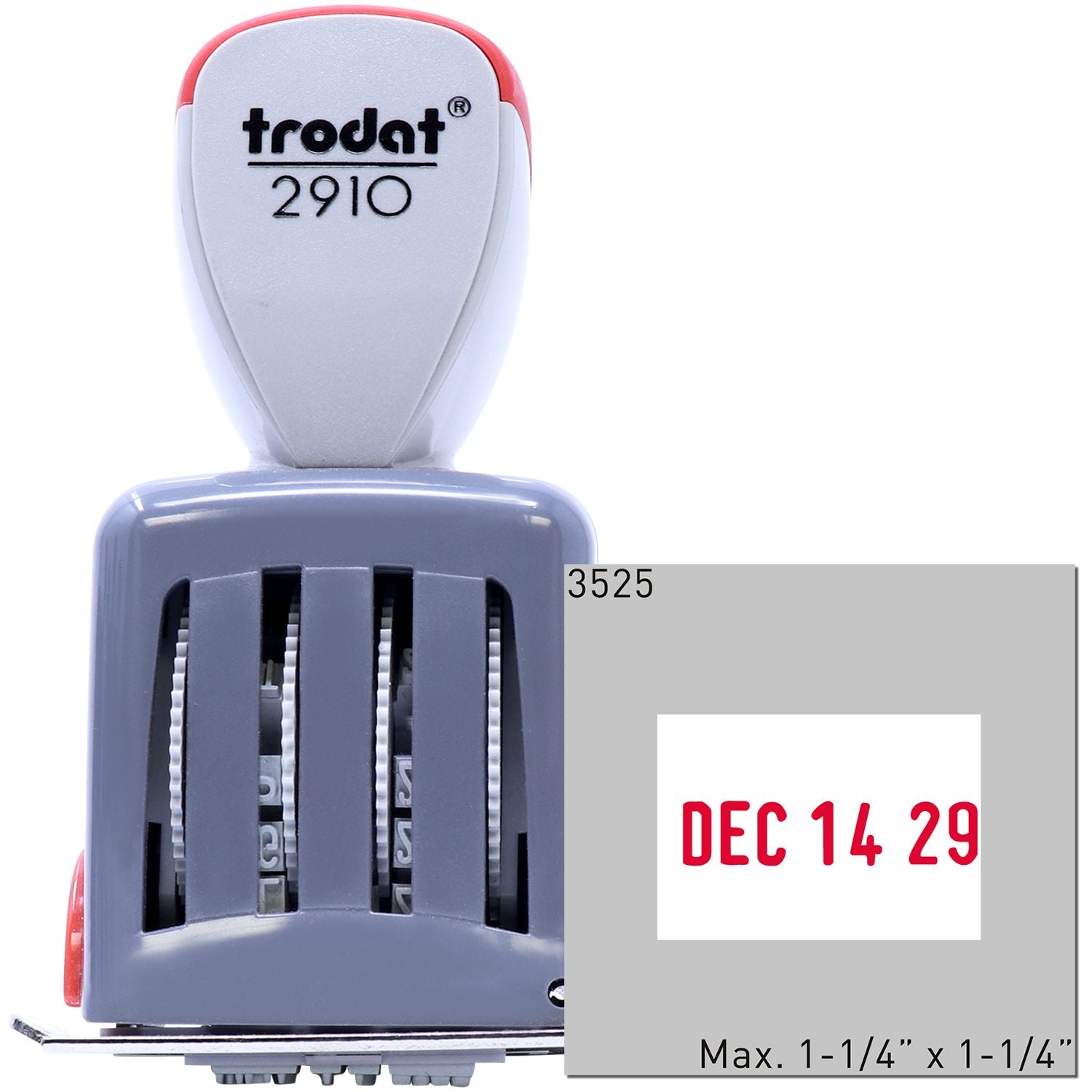 Trodat 3525 Die Plate Date Stamp 1-1/4 x 1-1/4 Main Image