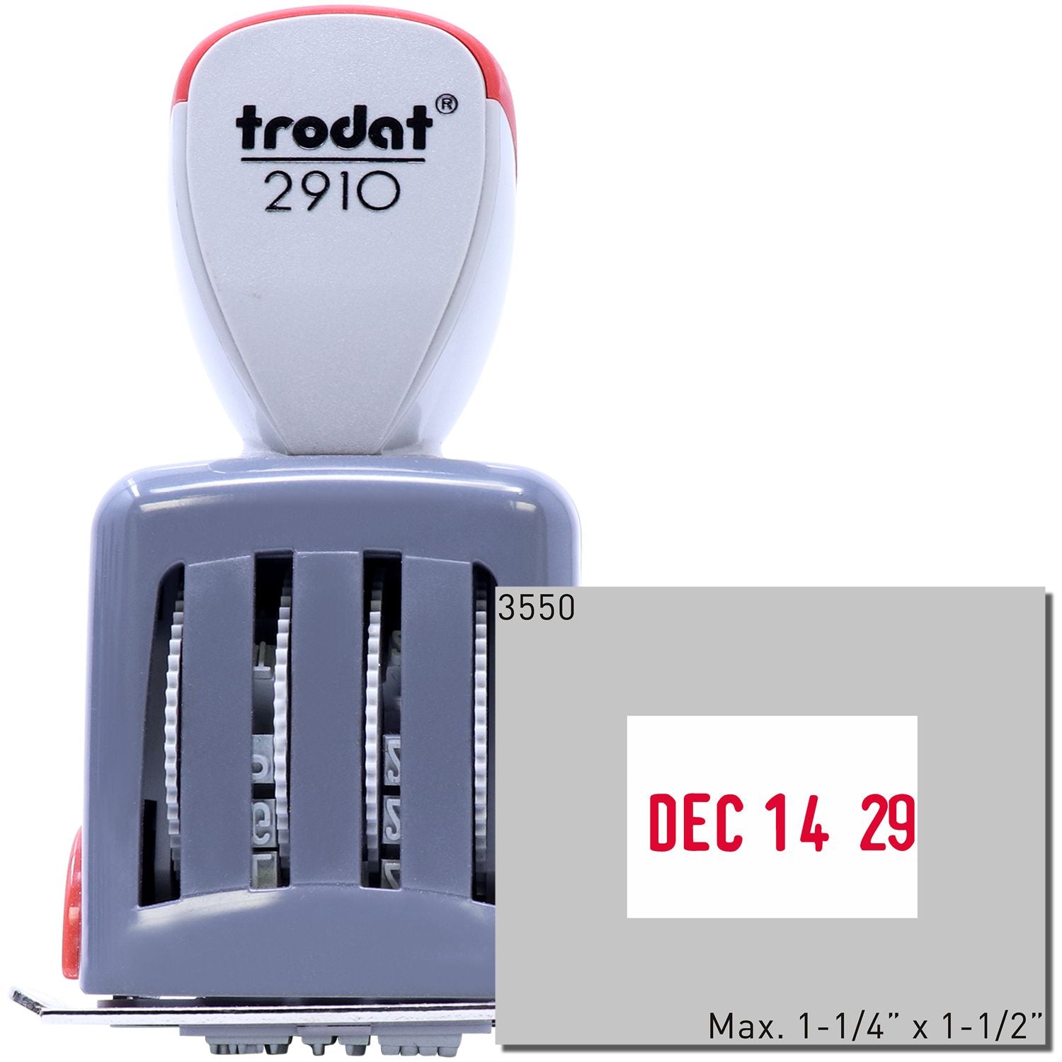 Trodat 3550 Die Plate Date Stamp 1-1/4 x 1-1/2 Main Image