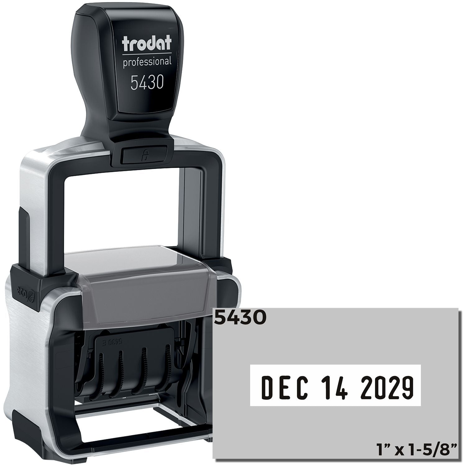 Trodat 5430 Heavy Duty Date Stamp 1 x 1-5/8 DS-5430 Main Image