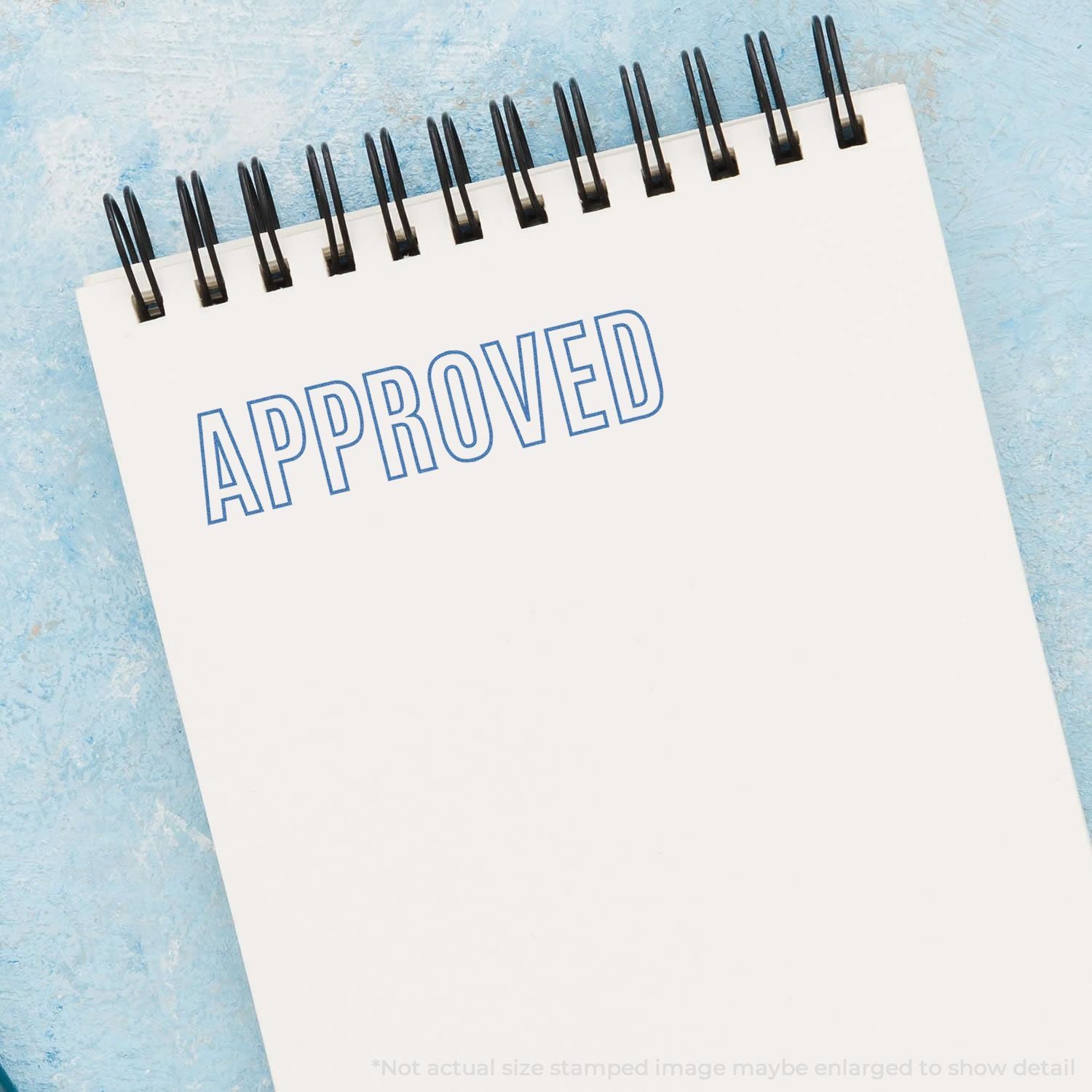 Stamped calendar page reading APPROVED, showing confirmed approval status for documents or projects.