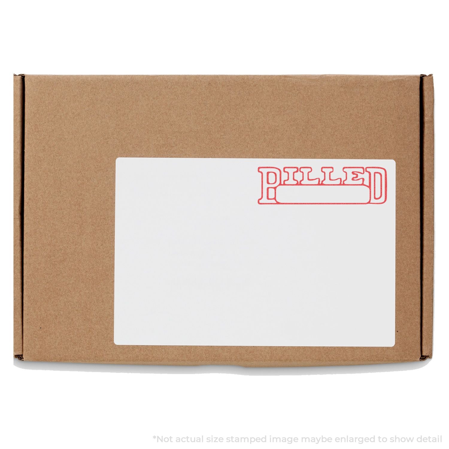 Brown shipping box with red PILLEN logo, showing product packaging for secure delivery and storage.