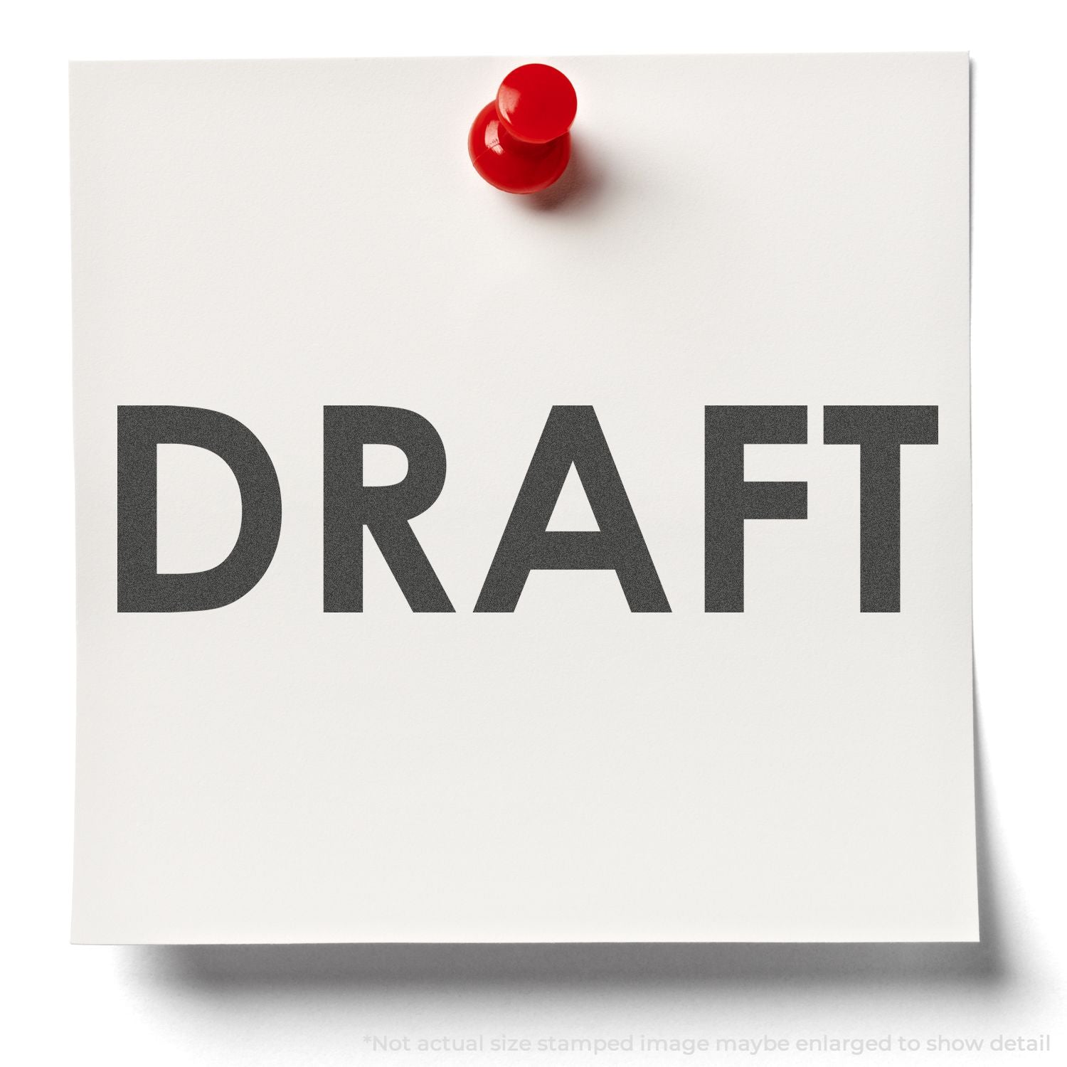 In Use Photo of Black Draft Xstamper Stamp