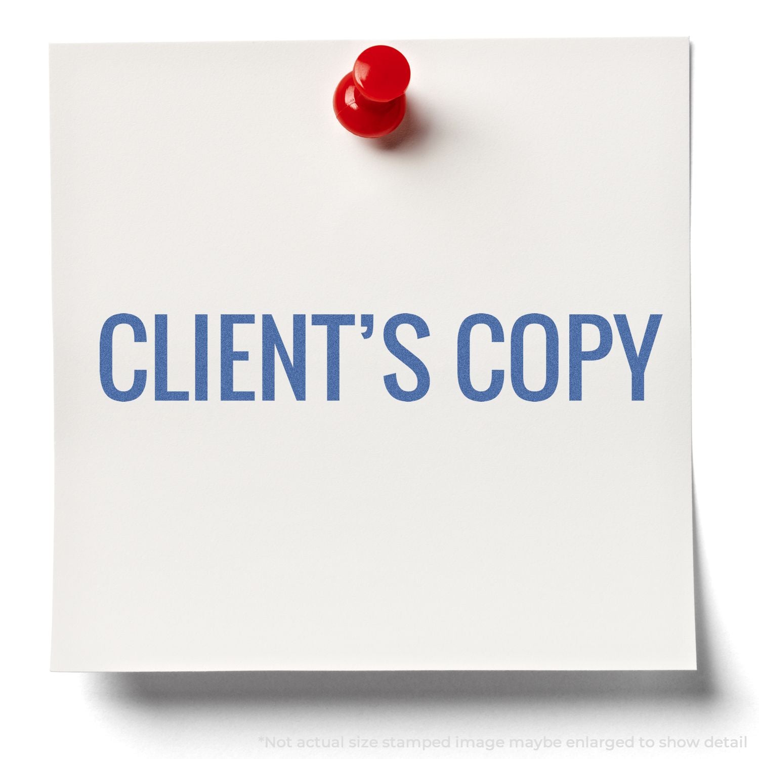 In Use Photo of Client's Copy Xstamper Stamp