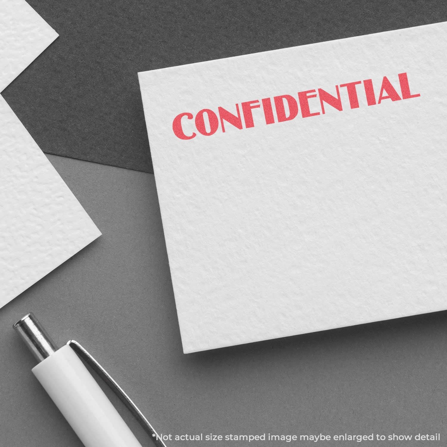 Confidential document labeled CONFIDENTIAL with pen, highlighting privacy and secure handling for business information.