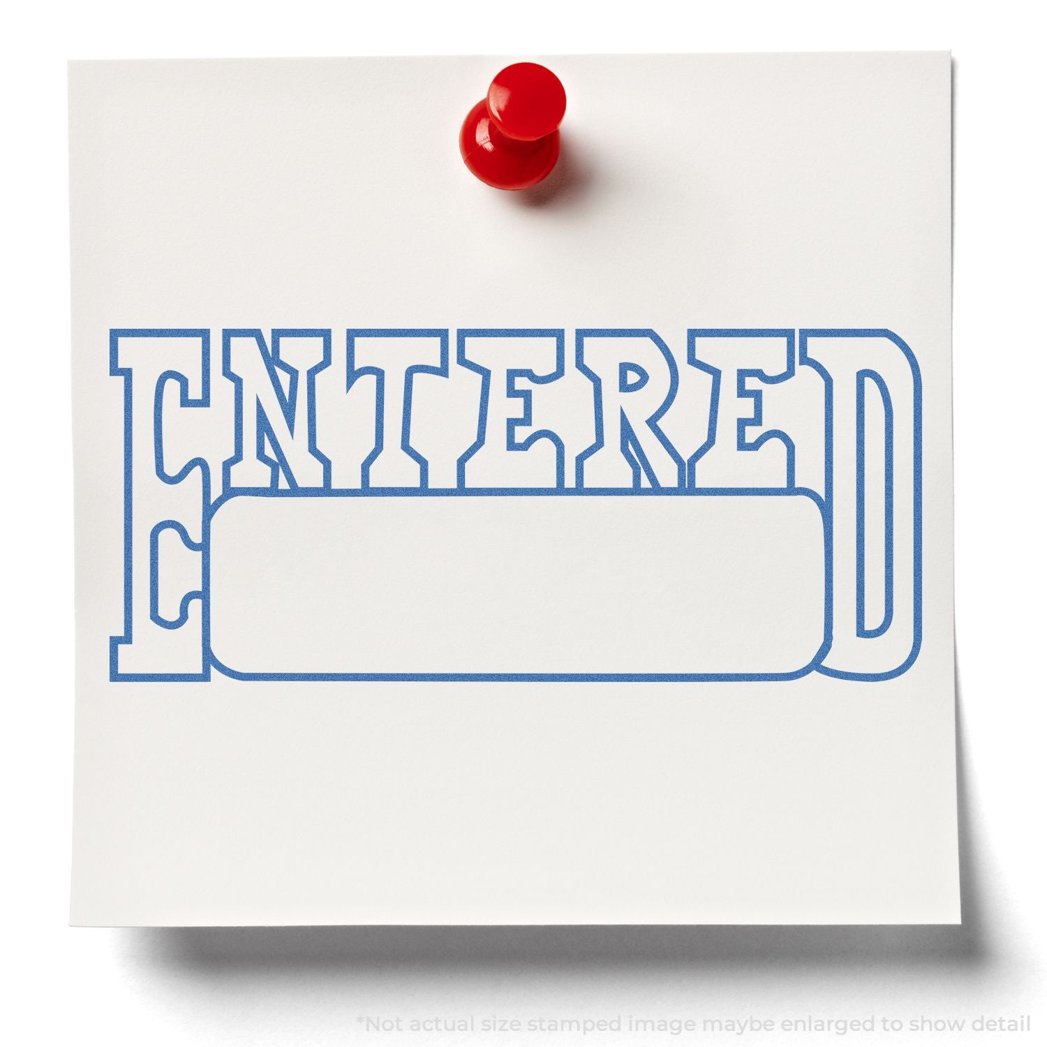 In Use Photo of Date Entered Xstamper Stamp