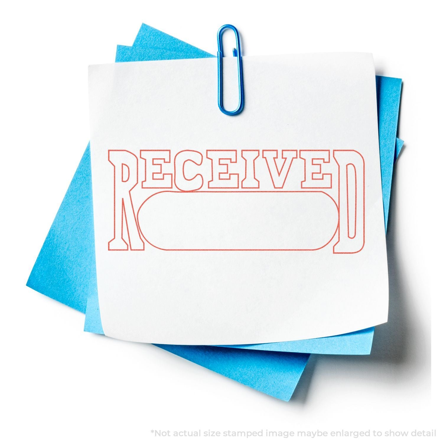 In Use Photo of Date Received Xstamper Stamp