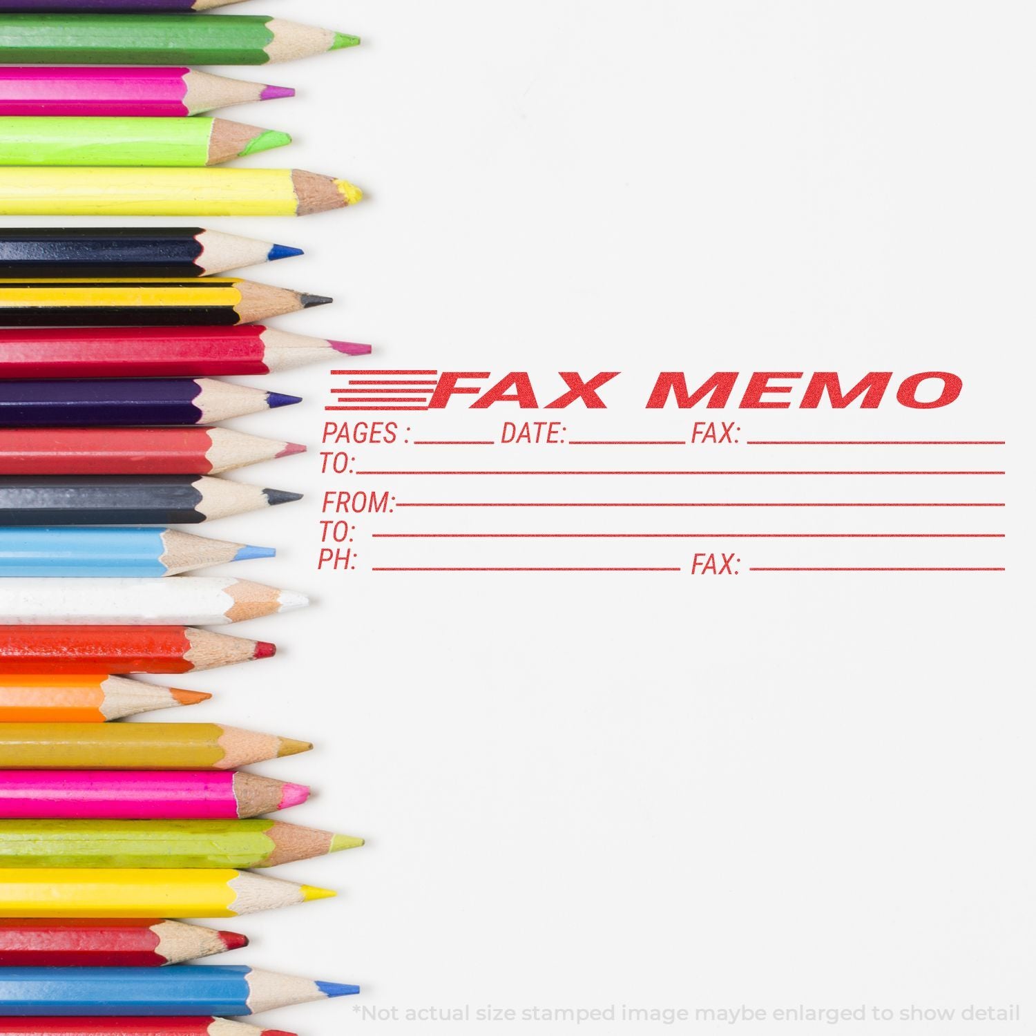 Jumbo Fax Memo Xstamper Stamp In Use