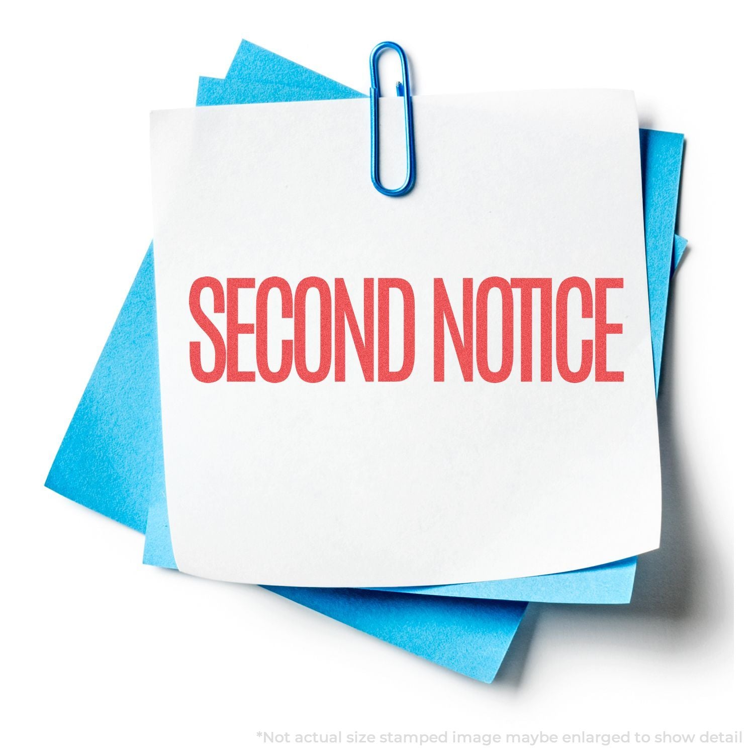 In Use Photo of Second Notice Xstamper Stamp