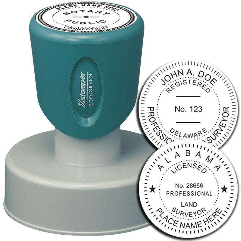 Xstamper Land Surveyor Pre Inked Rubber Stamp Of Seal 3038Ls Main Image