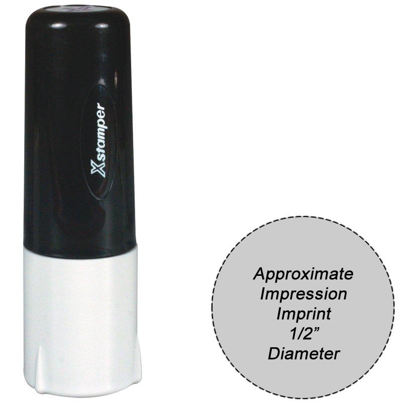 Main Image for Xstamper Quick Dry Industrial Stamp Size 1/2 Diameter