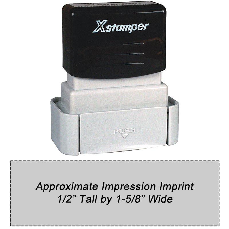 Main Image for Xstamper Quick Dry Industrial Stamp Size 1/2 x 1-5/8