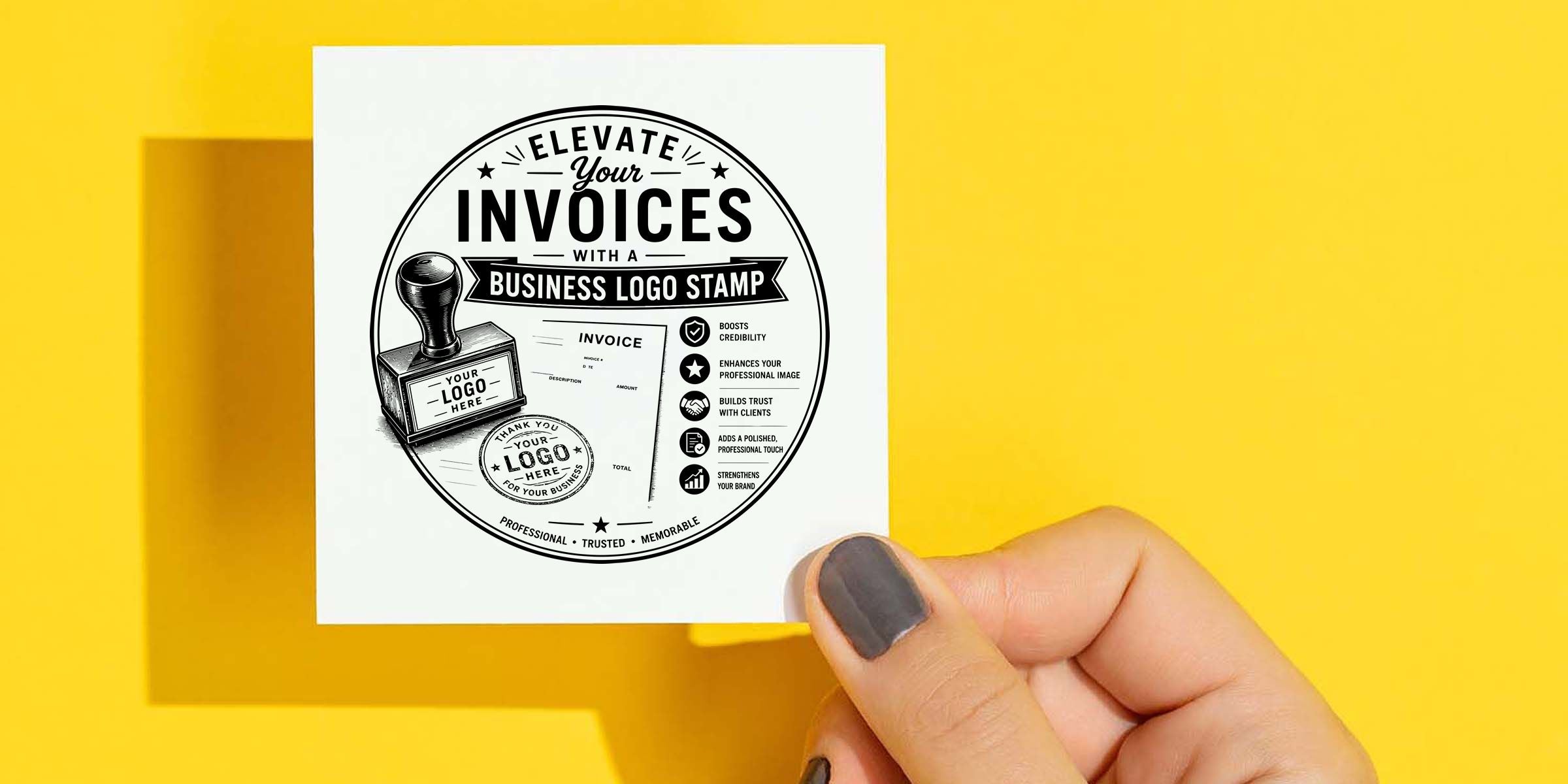 Elevate Your Invoices with a Business Logo Stamp