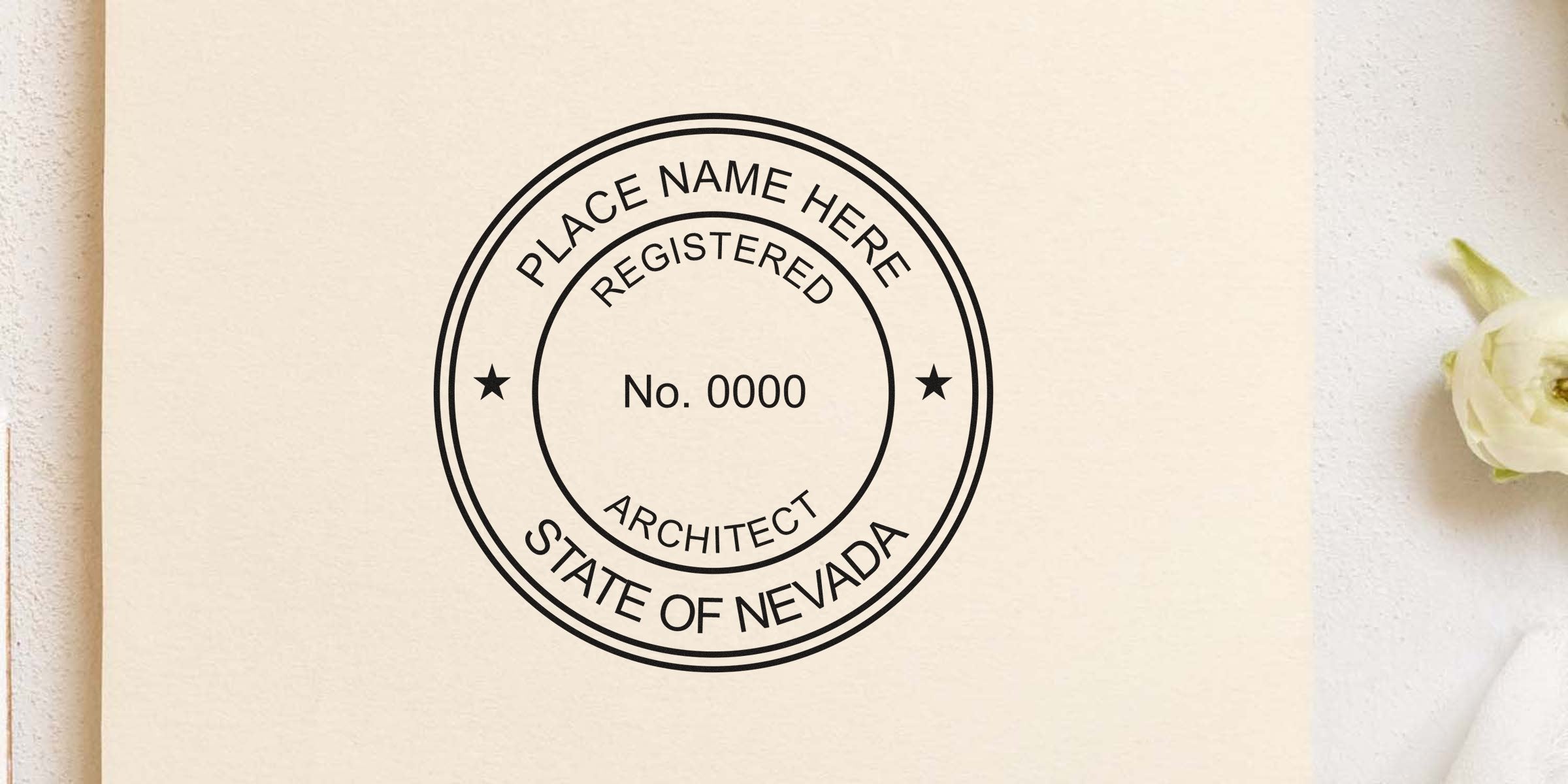 Nevada architect seal stamp template for registered professional certification with essential architect seal design tips.