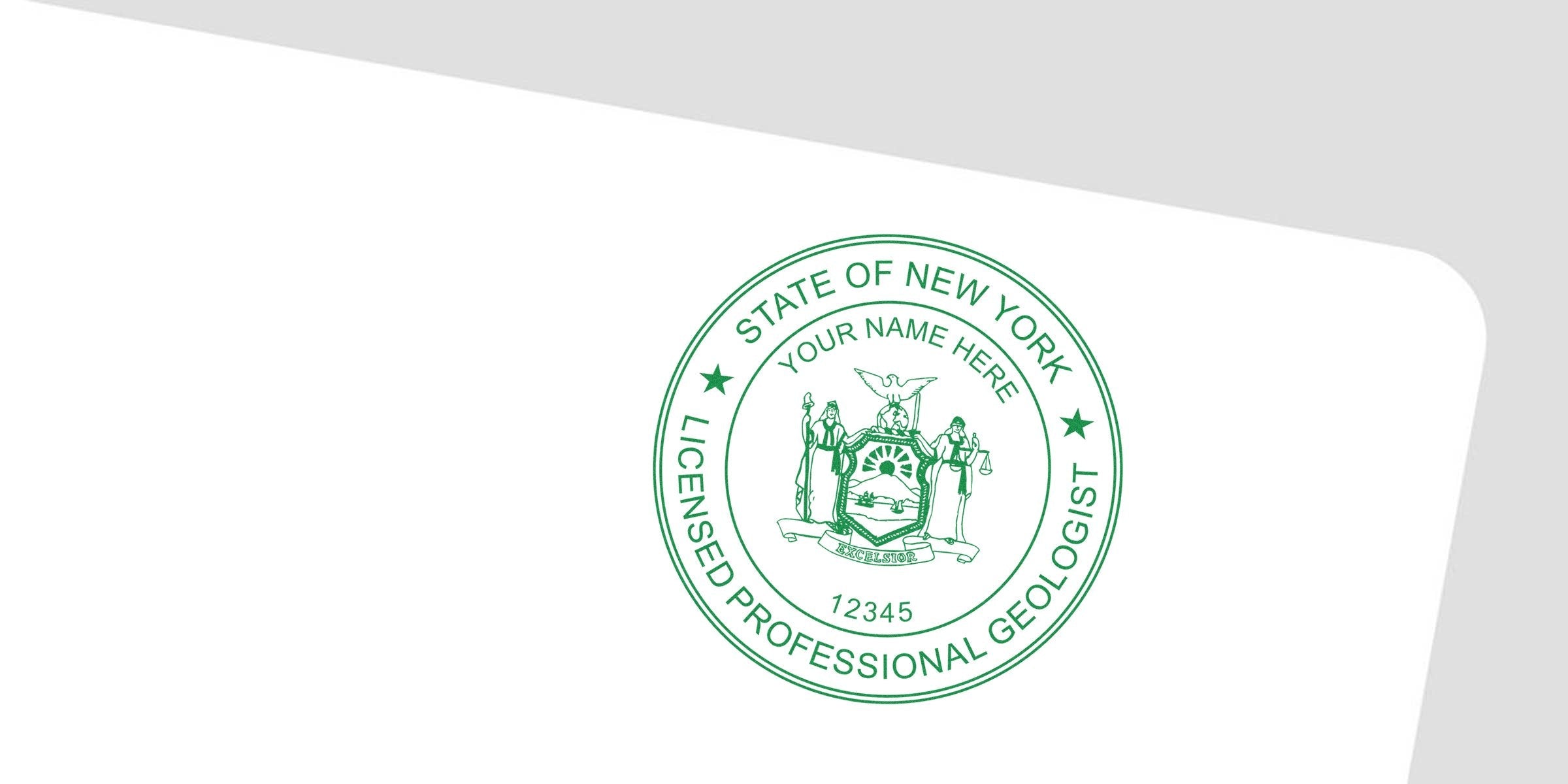 New York geologist stamp with licensed professional seal for certification and licensing, plus geologist stamp checklist.