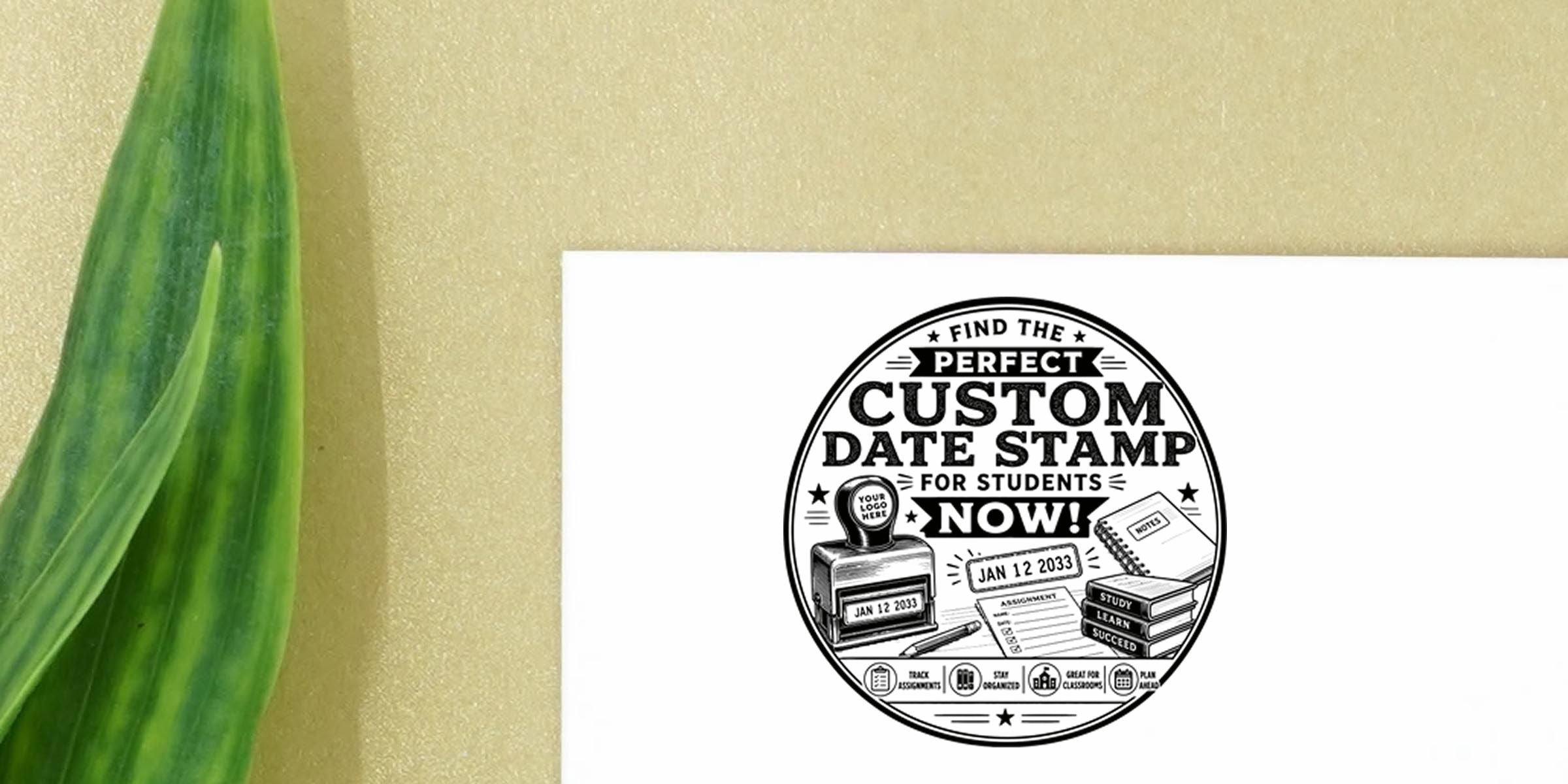 Find the Perfect Custom Date Stamp for Students Now!